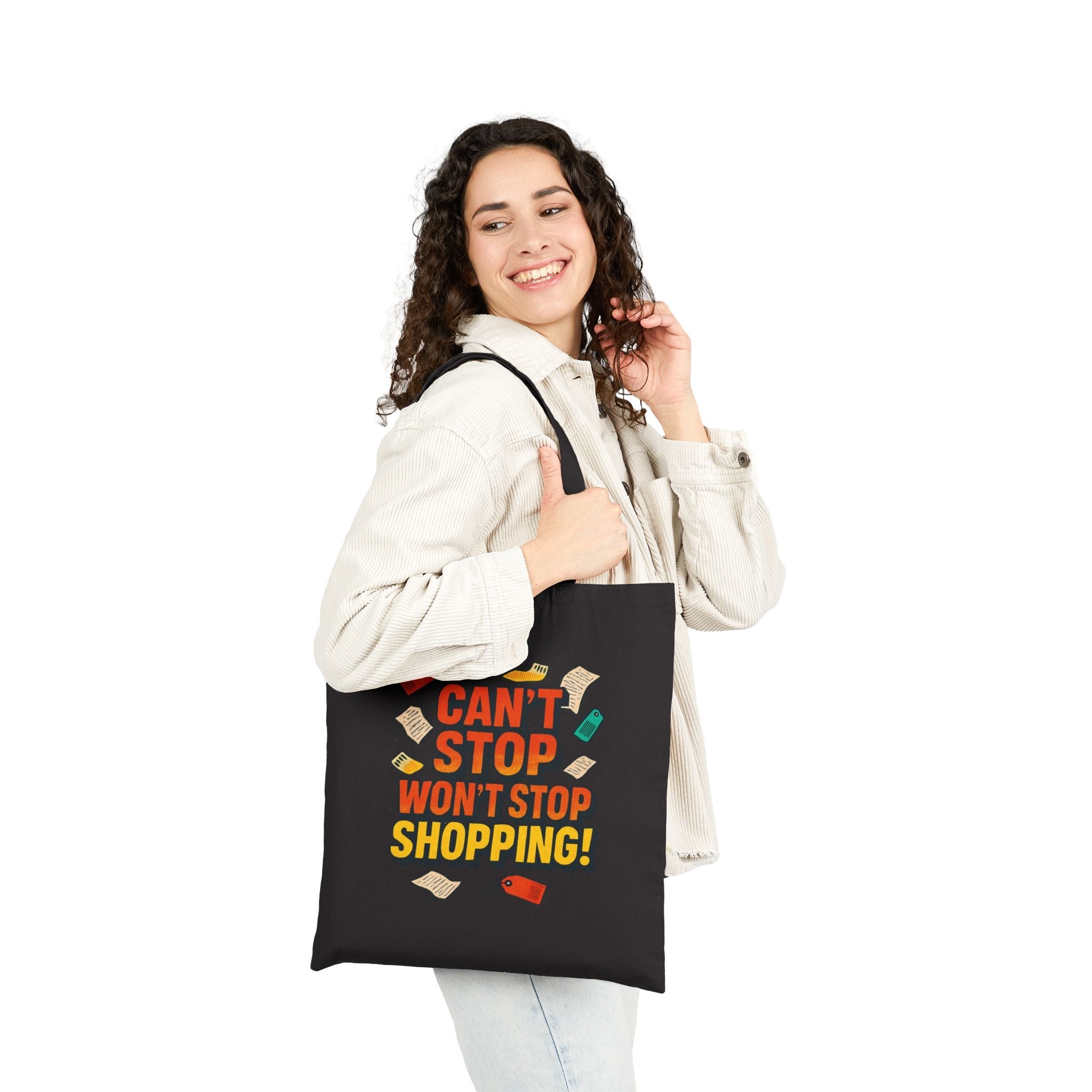 A tote bag with recipes.