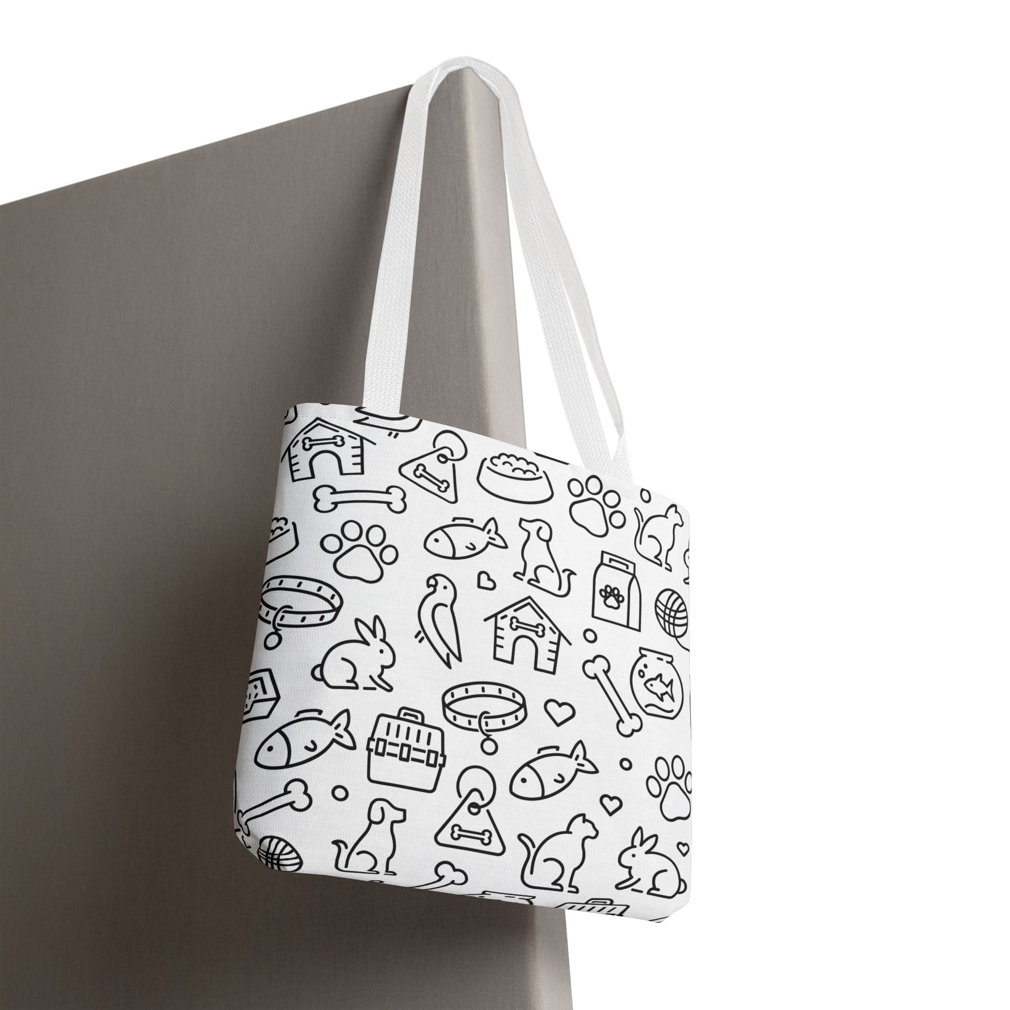 Pet Lover's All-Over Print Tote Bag - Fun Animal Design