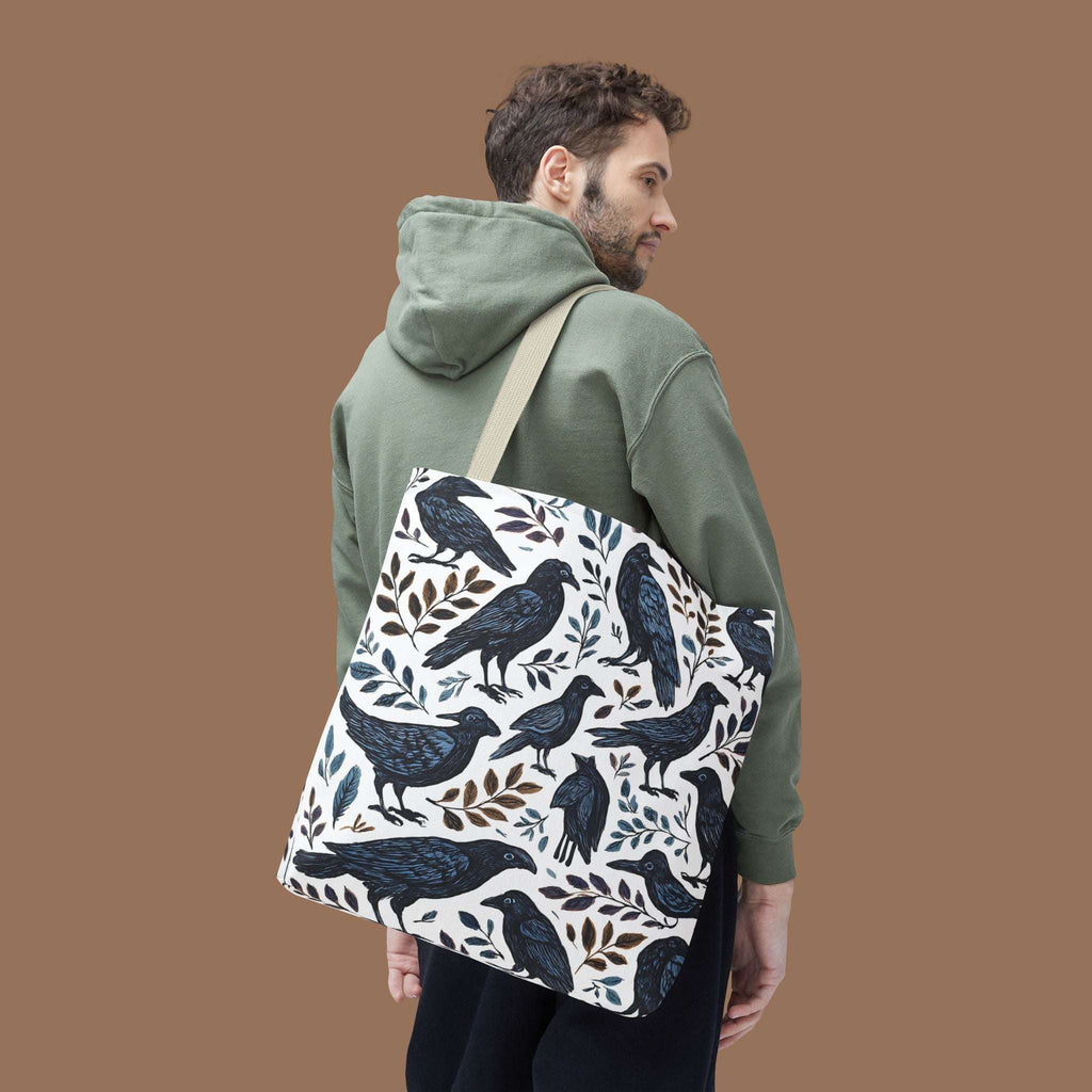 Nature-Inspired Tote Bag, Eco-Friendly Bag for Shopping, Beach, Travel, Gift for Bird Lovers, Floral Print Bag, Versatile Everyday Carry - YOUSTOMIZE