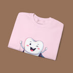 Tooth Fairy Crewneck Sweatshirt - Fun Dental Gift for Kids, Halloween Costume, Cozy Gift for Dentists, Floss On! - YOUSTOMIZE