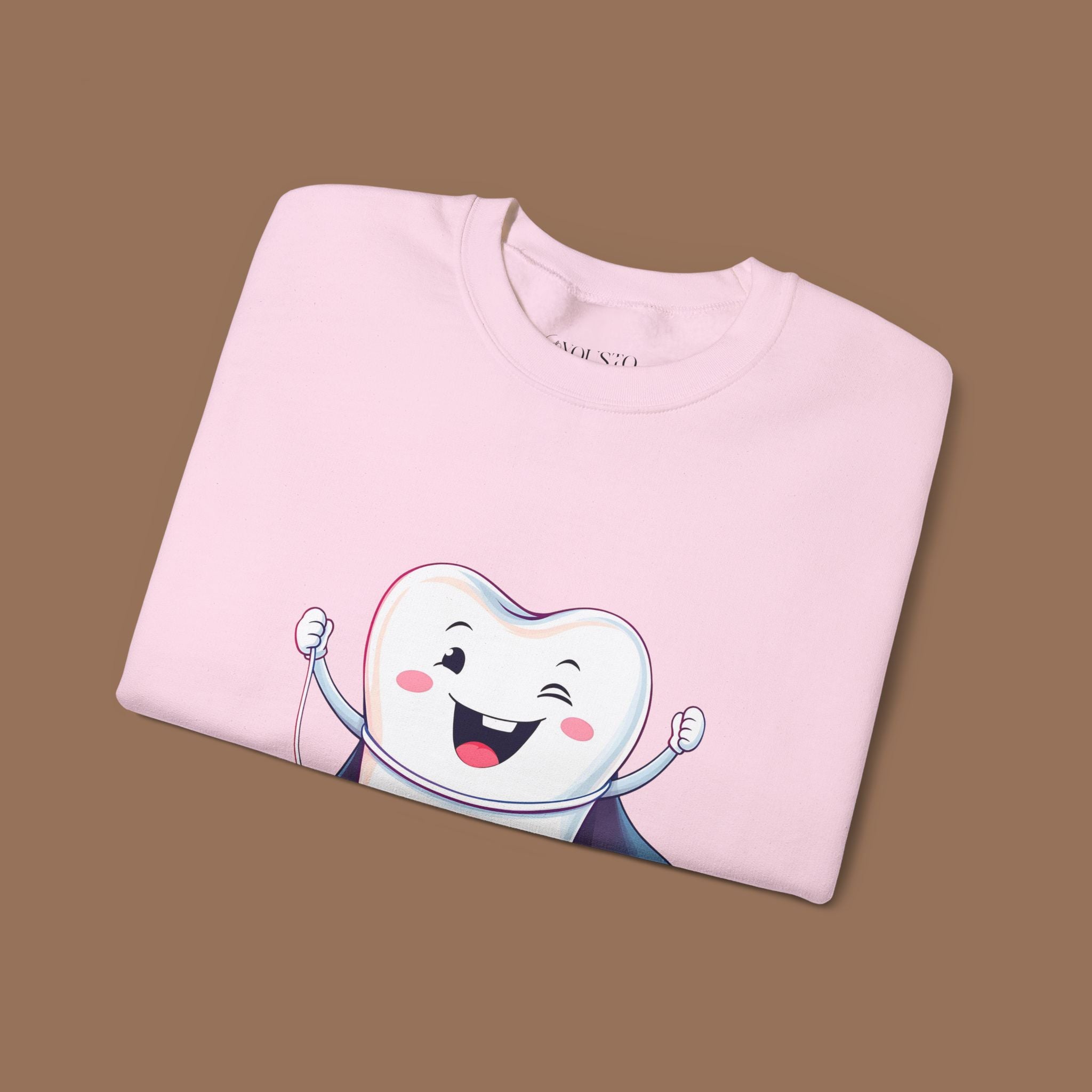 Tooth Fairy Crewneck Sweatshirt - Fun Dental Gift for Kids, Halloween Costume, Cozy Gift for Dentists, Floss On! - YOUSTOMIZE