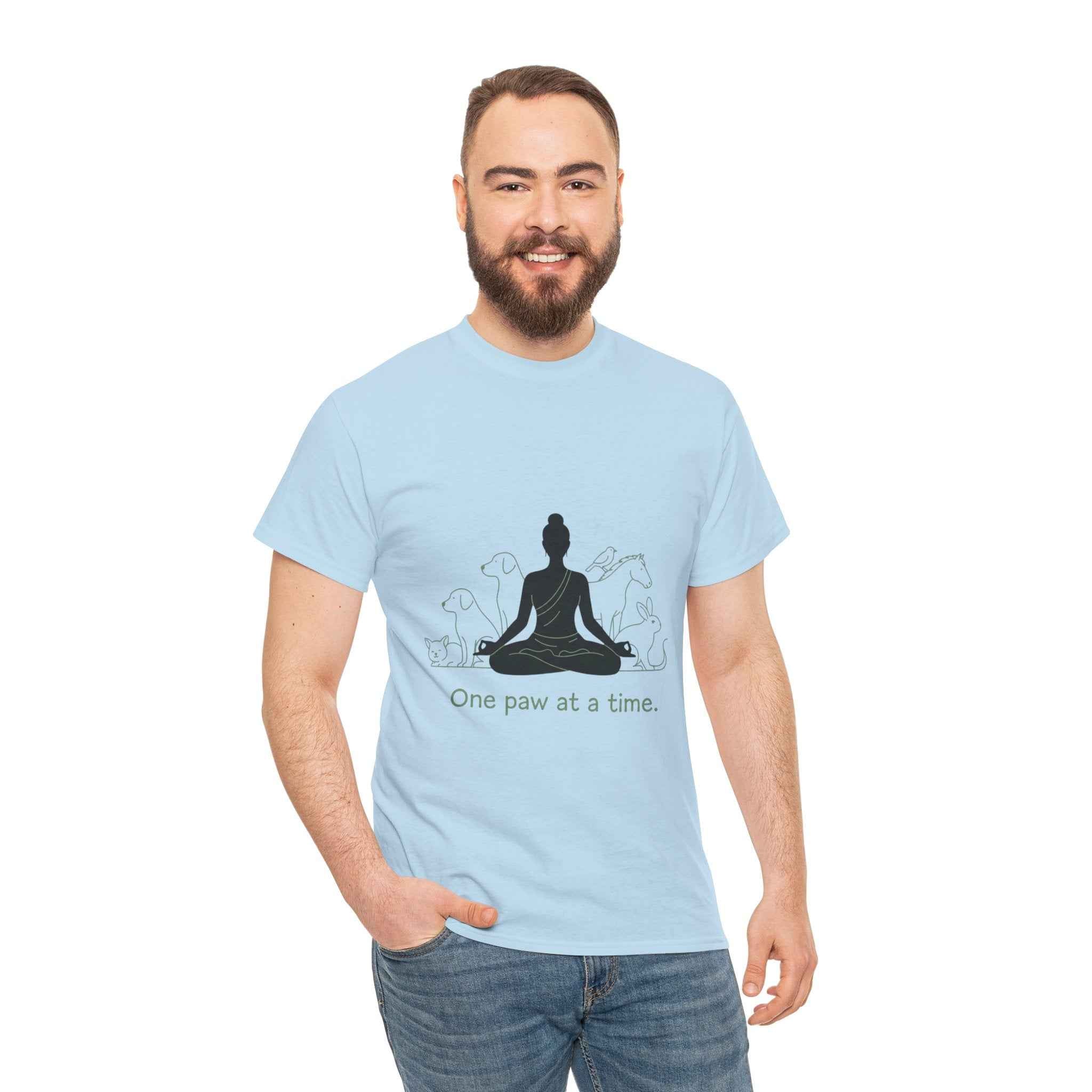 Mindful Pet Lover Tee - One Paw at a Time