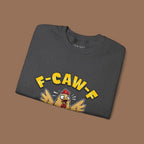 F-Caw-F Funny Chicken Sweatshirt, Unisex Crewneck, Gift for Chicken Lovers, Casual Wear, Cozy Outfit
