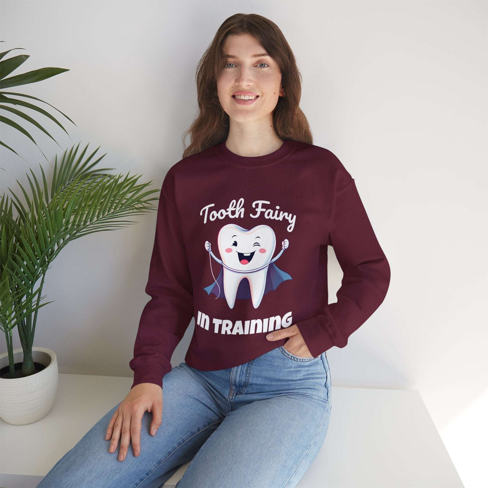 Tooth Fairy Sweatshirt - Fun Gift for Dentist Humor, Ideal for Halloween, Birthdays, Cozy Wear, Family Activities Product vendor