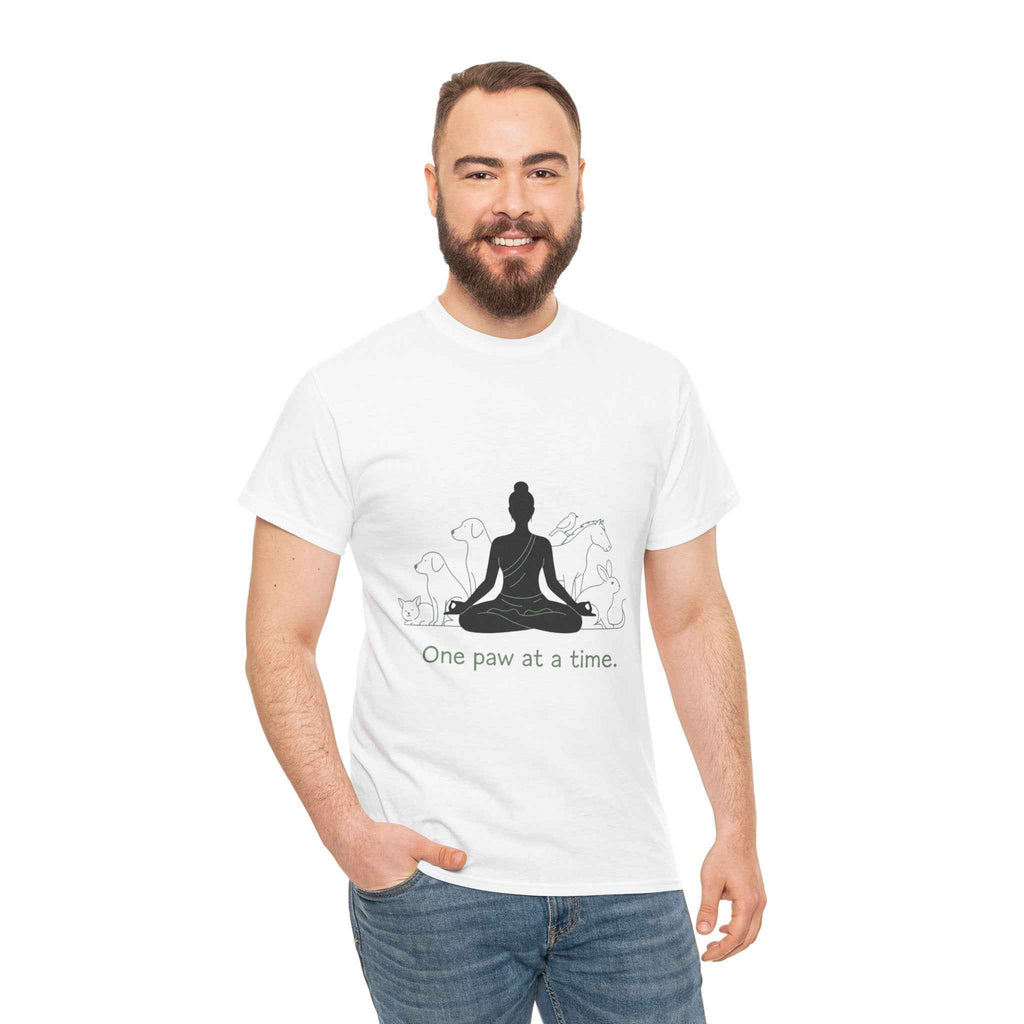 Mindful Pet Lover Tee - One Paw at a Time