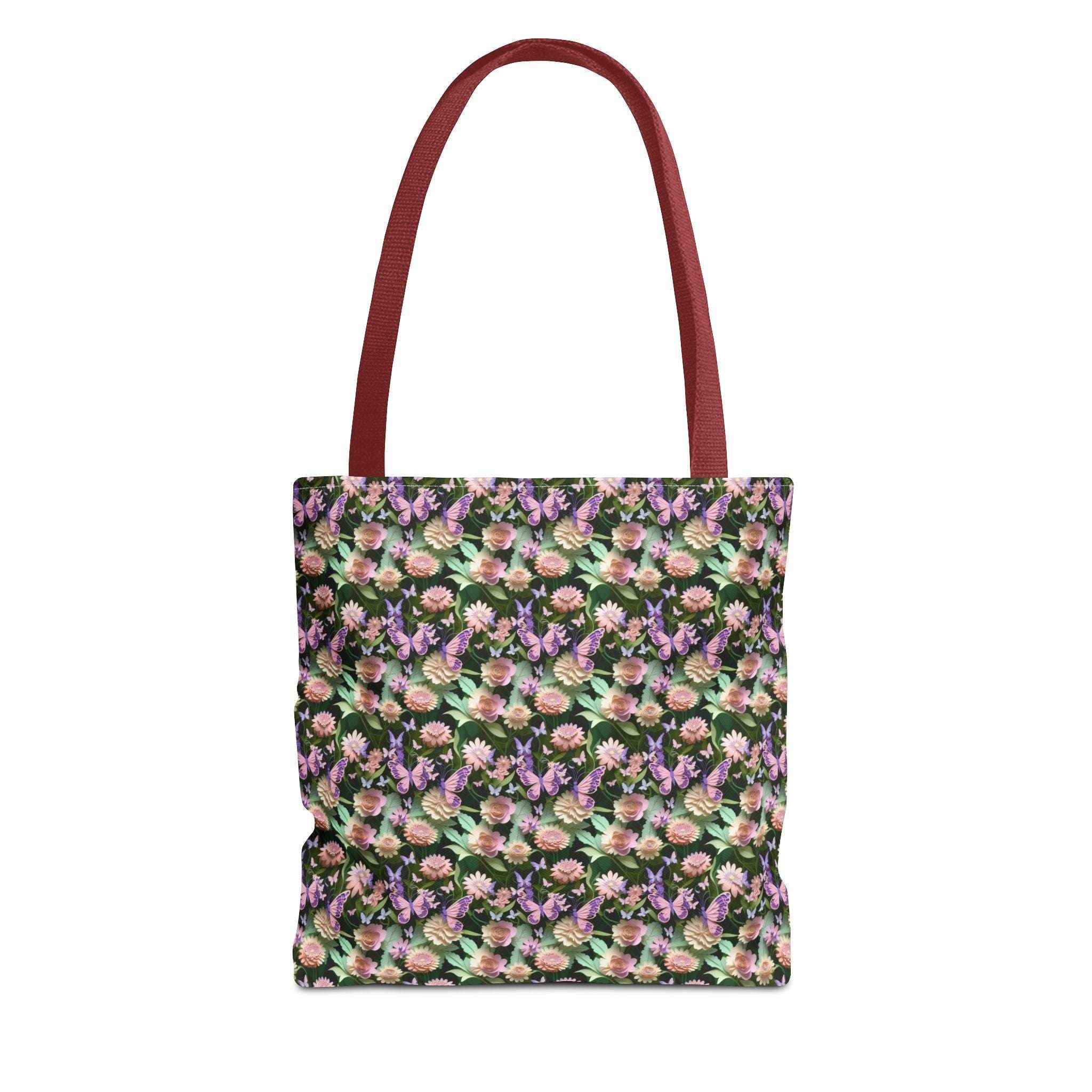 Floral Pattern Tote Bag - Stylish Eco-Friendly Accessory for Everyday Use
