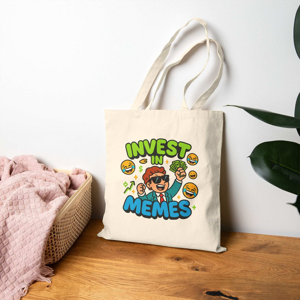 Funny Invest in Memes Tote Bag - YOUSTOMIZE