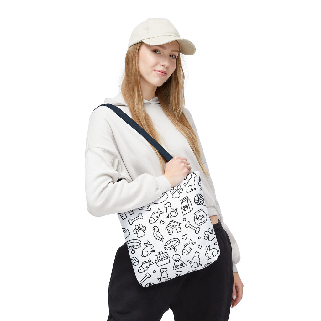 Pet Lover's All-Over Print Tote Bag - Fun Animal Design