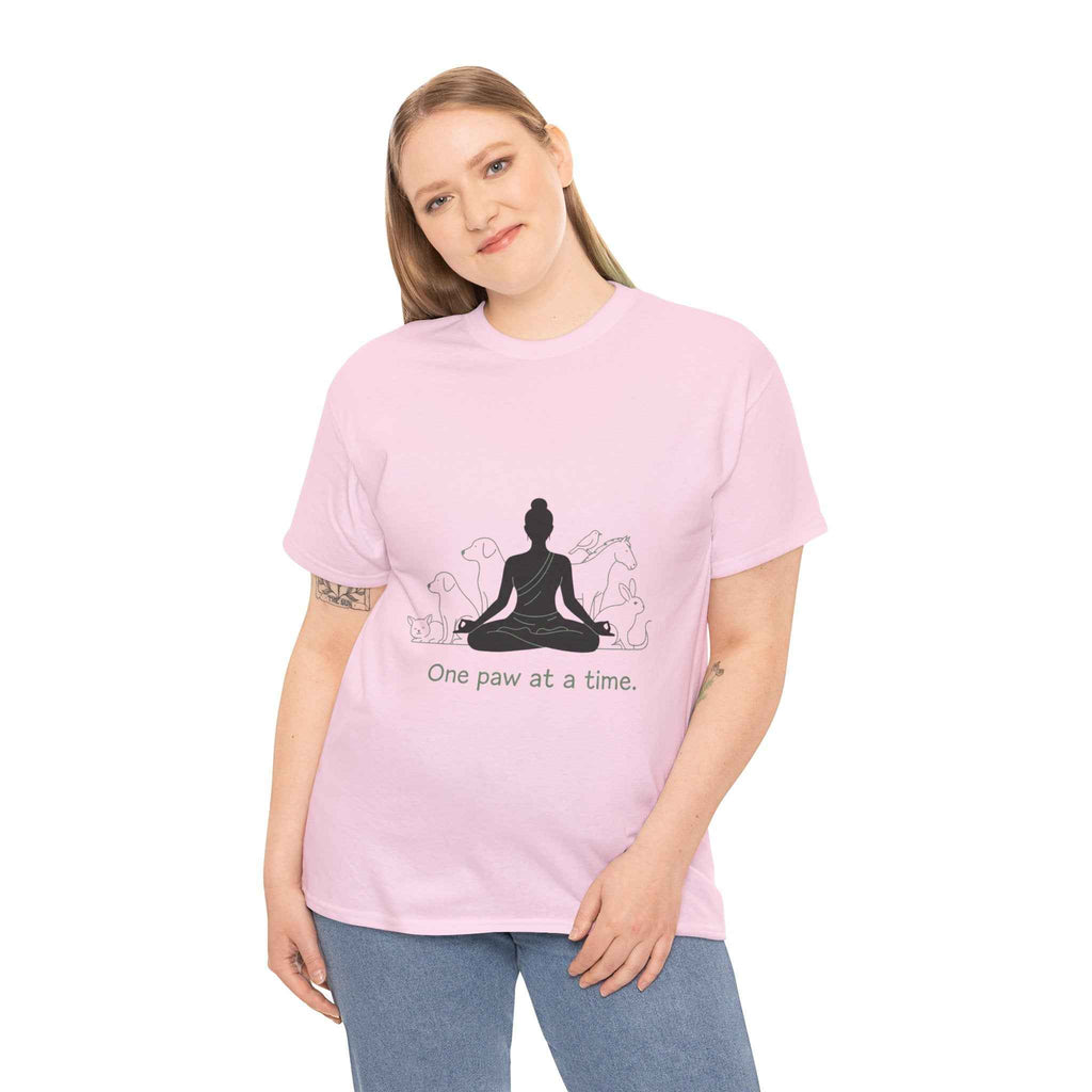 Mindful Pet Lover Tee - One Paw at a Time