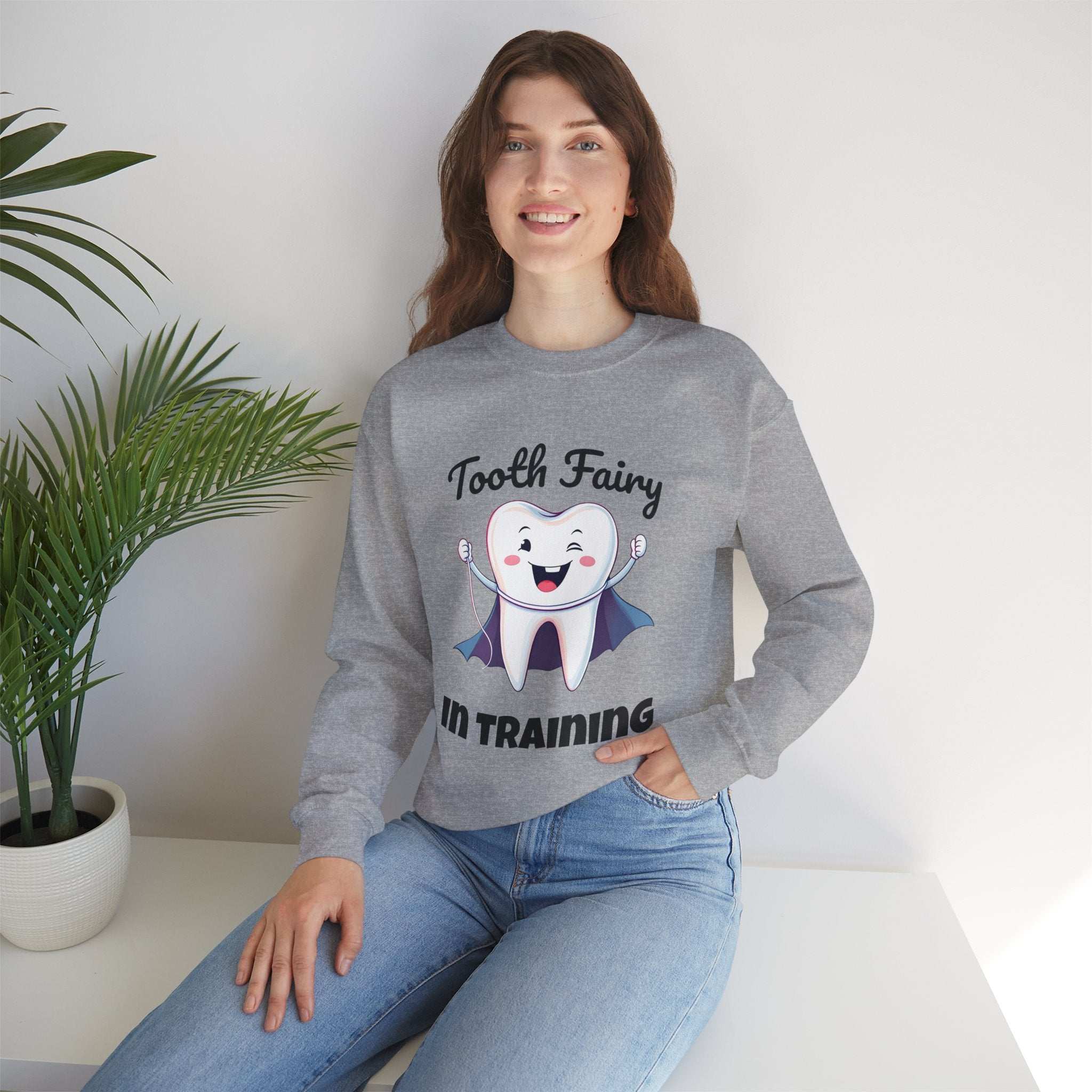 Tooth Fairy Sweatshirt - Fun Gift for Dentist Humor, Ideal for Halloween, Birthdays, Cozy Wear, Family Activities Product vendor