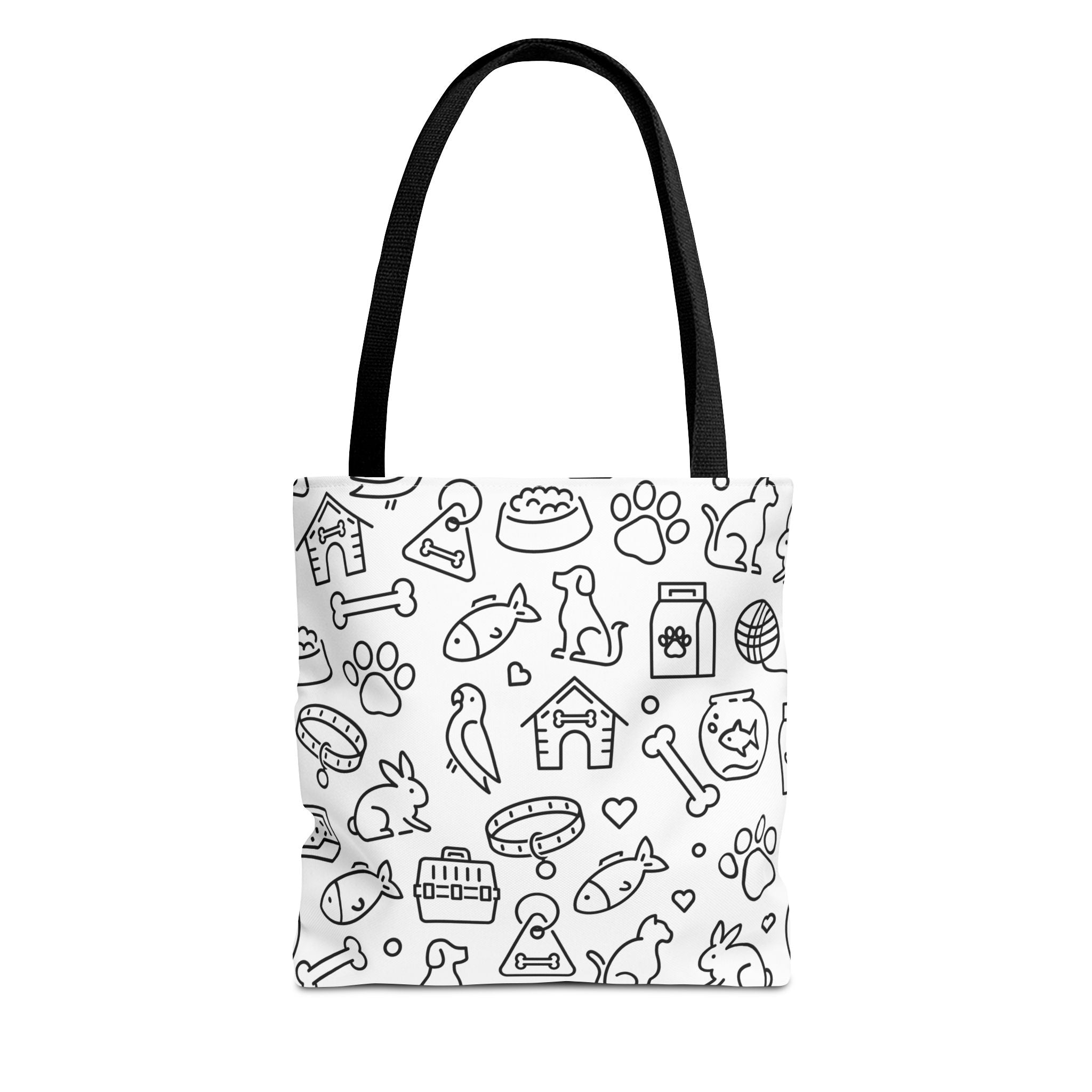 Pet Lover's All-Over Print Tote Bag - Fun Animal Design