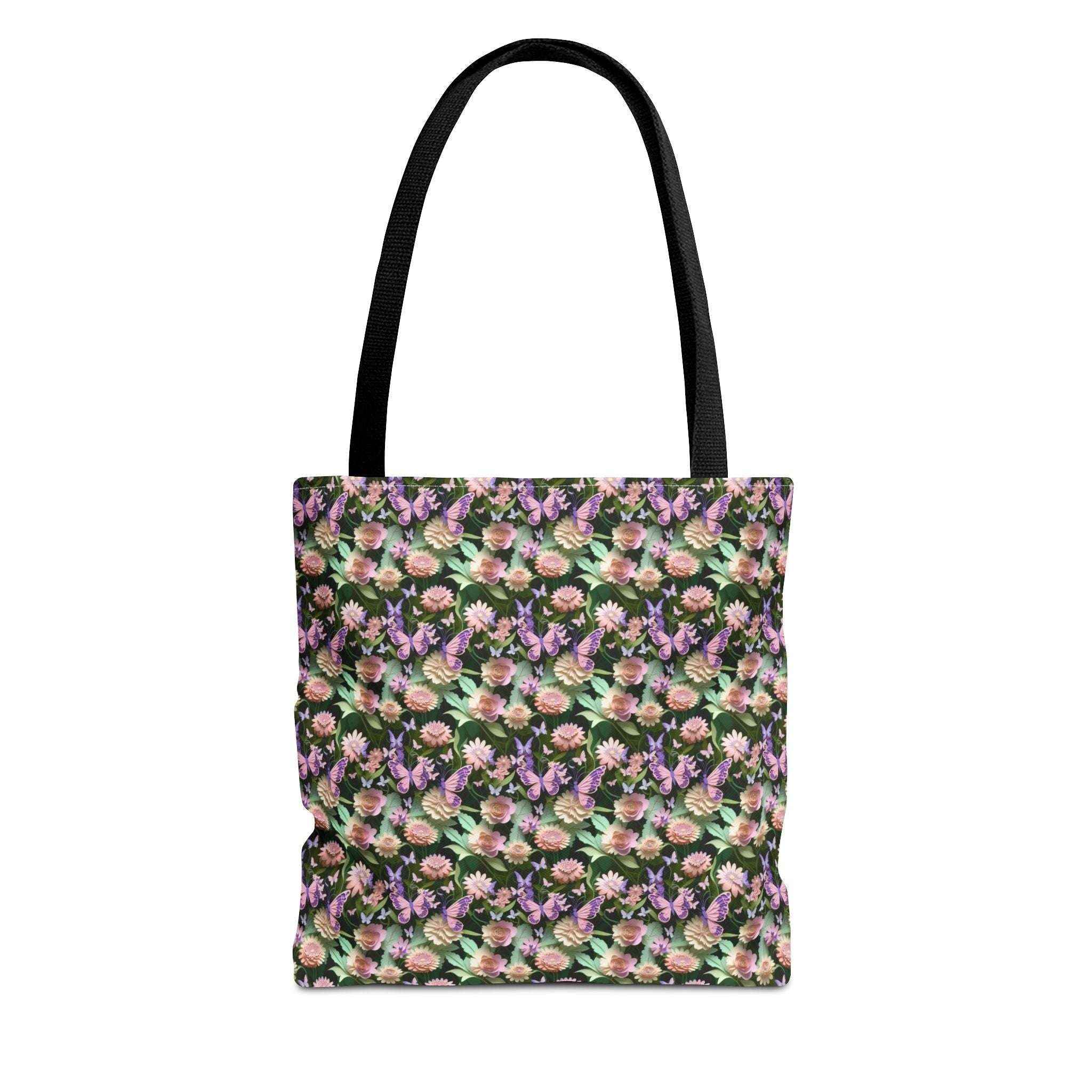 Floral Pattern Tote Bag - Stylish Eco-Friendly Accessory for Everyday Use