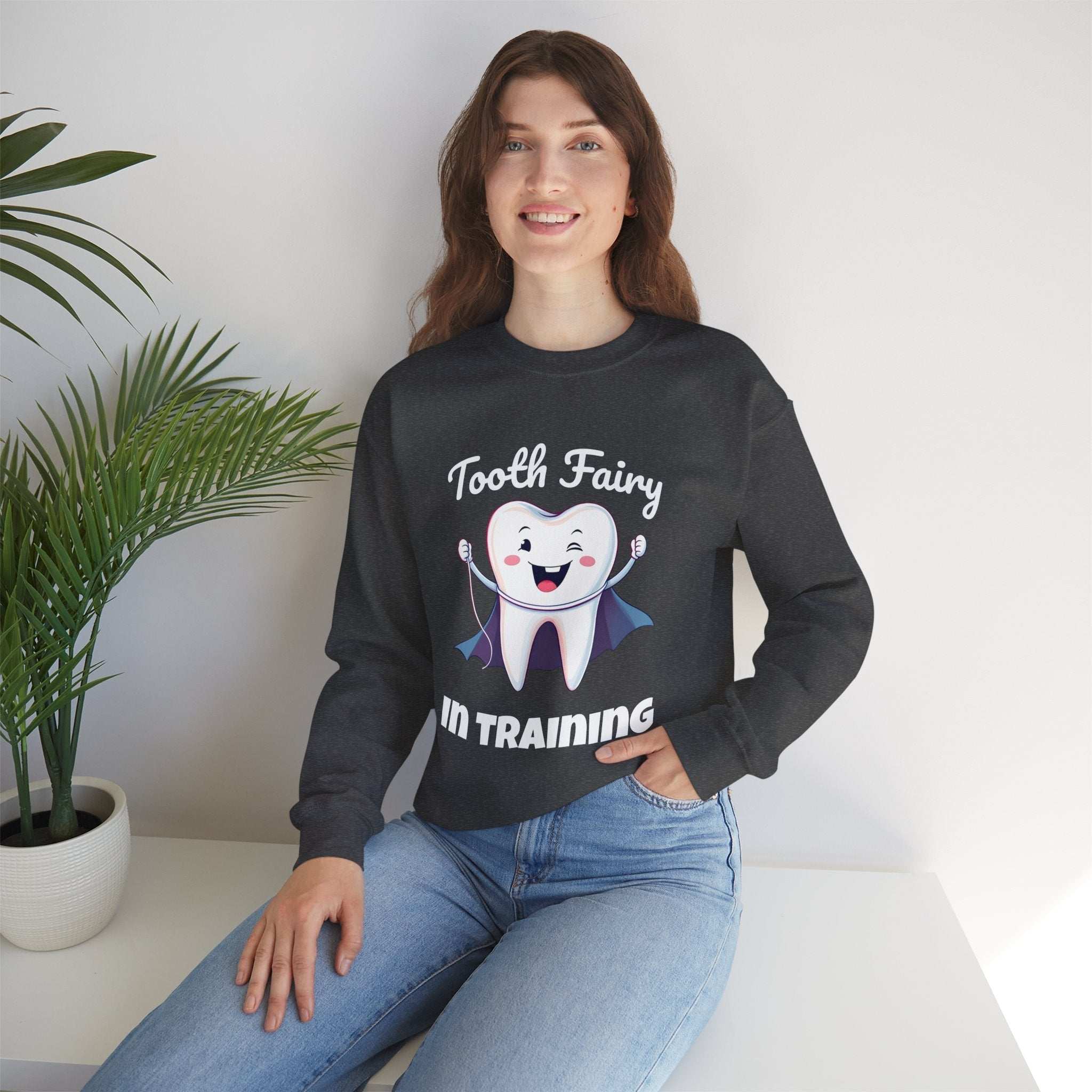Tooth Fairy Sweatshirt - Fun Gift for Dentist Humor, Ideal for Halloween, Birthdays, Cozy Wear, Family Activities Product vendor