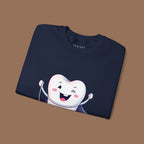 Tooth Fairy Crewneck Sweatshirt - Fun Dental Gift for Kids, Halloween Costume, Cozy Gift for Dentists, Floss On! - YOUSTOMIZE