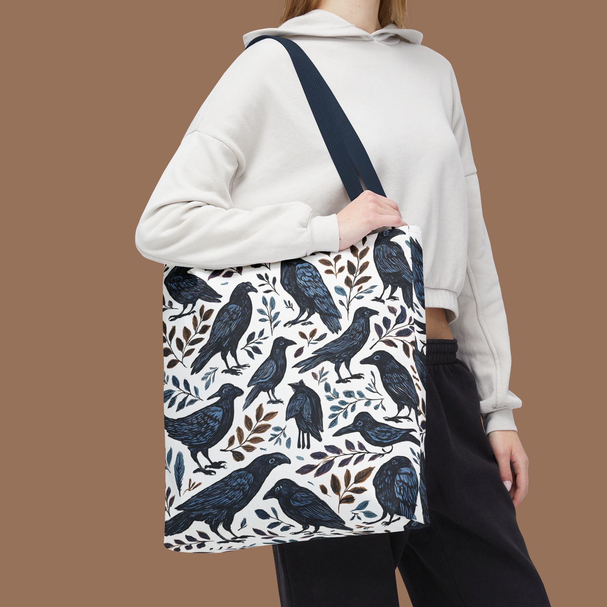 Nature-Inspired Tote Bag, Eco-Friendly Bag for Shopping, Beach, Travel, Gift for Bird Lovers, Floral Print Bag, Versatile Everyday Carry - YOUSTOMIZE