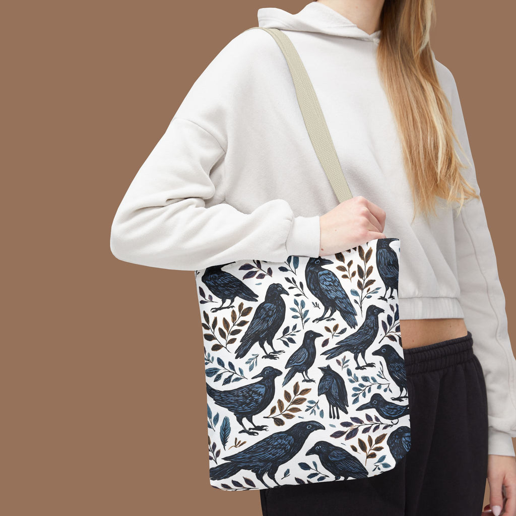 Nature-Inspired Tote Bag, Eco-Friendly Bag for Shopping, Beach, Travel, Gift for Bird Lovers, Floral Print Bag, Versatile Everyday Carry - YOUSTOMIZE