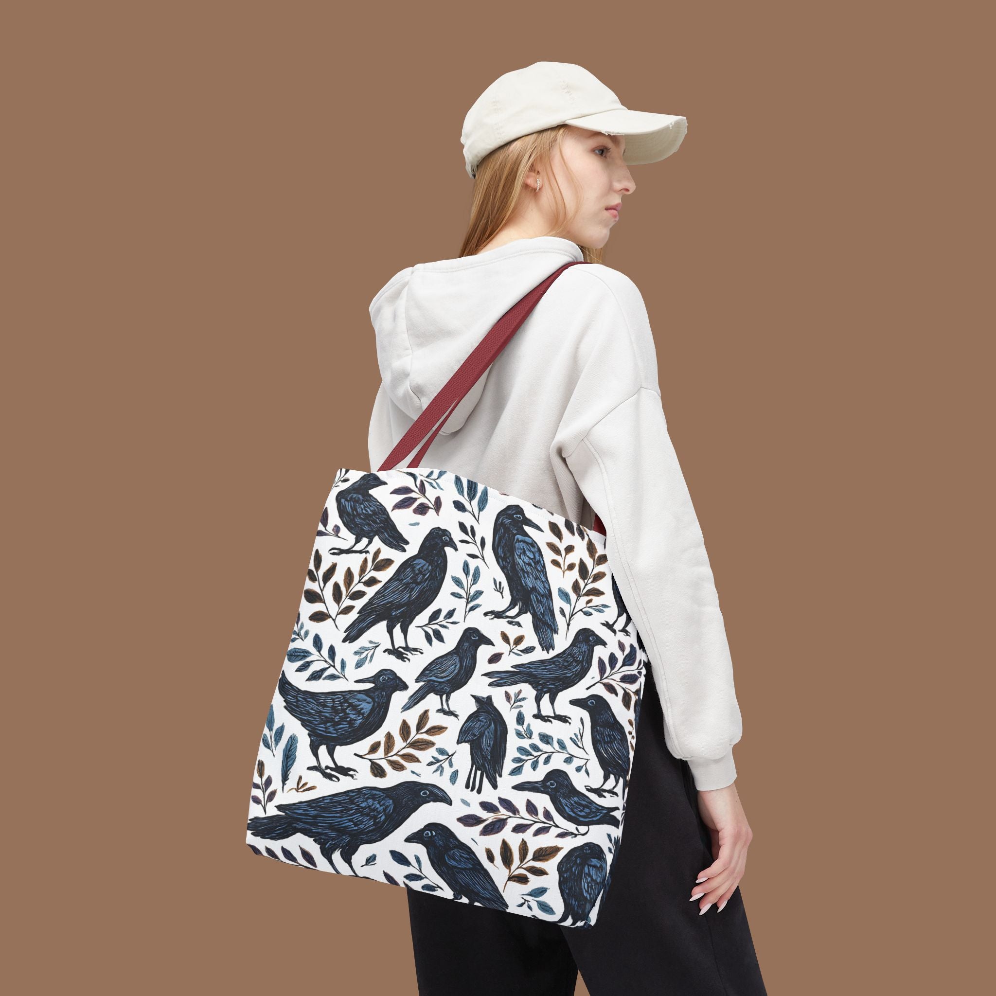 Nature-Inspired Tote Bag, Eco-Friendly Bag for Shopping, Beach, Travel, Gift for Bird Lovers, Floral Print Bag, Versatile Everyday Carry - YOUSTOMIZE