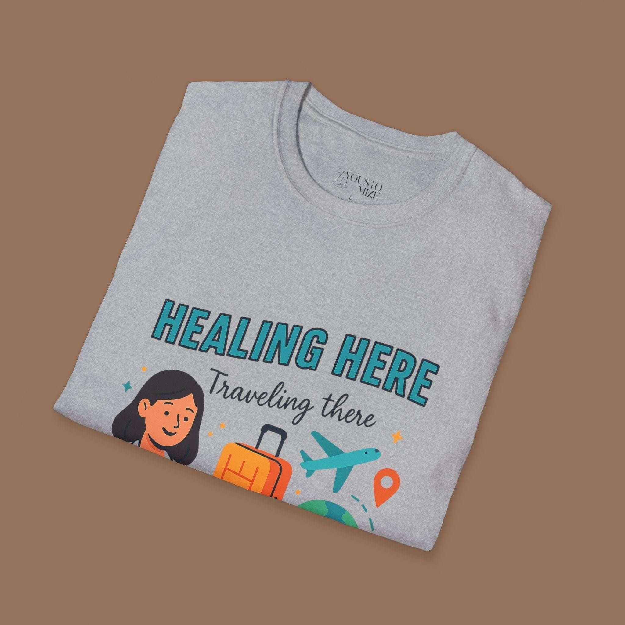 Travel-Inspired Healthcare T-Shirt, Best Doctor Gift, Travel Nurse Apparel, Healing Here Tee, Unisex Graphic Shirt, Vacation Outfit Product vendor