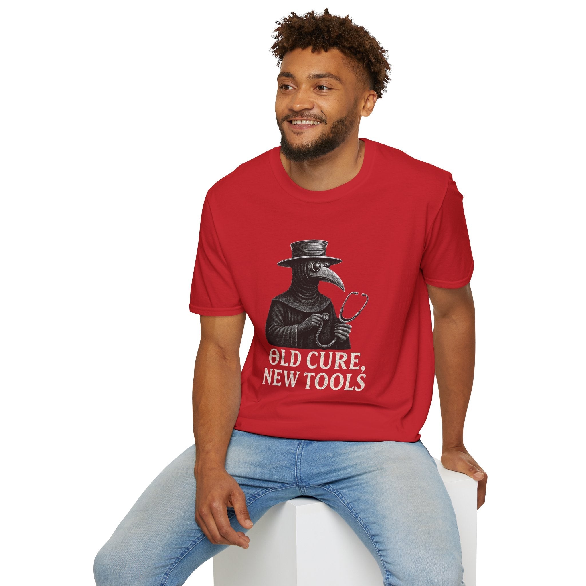 Vintage Plague Doctor T-Shirt - Funny Graphic Tee for Medical Professionals and Halloween Costume - Unisex Casual Wear Product vendor
