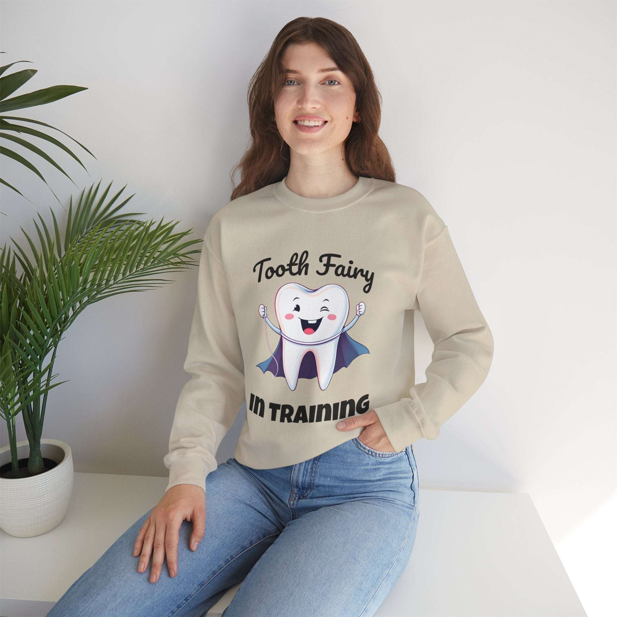 Tooth Fairy Sweatshirt - Fun Gift for Dentist Humor, Ideal for Halloween, Birthdays, Cozy Wear, Family Activities Product vendor