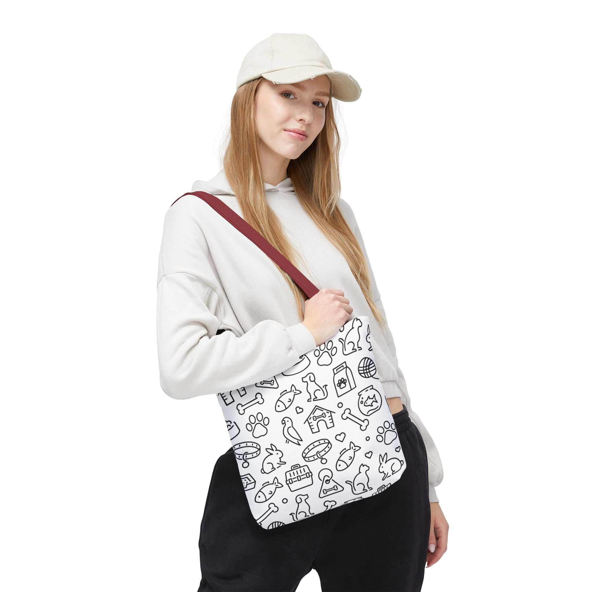 Pet Lover's All-Over Print Tote Bag - Fun Animal Design