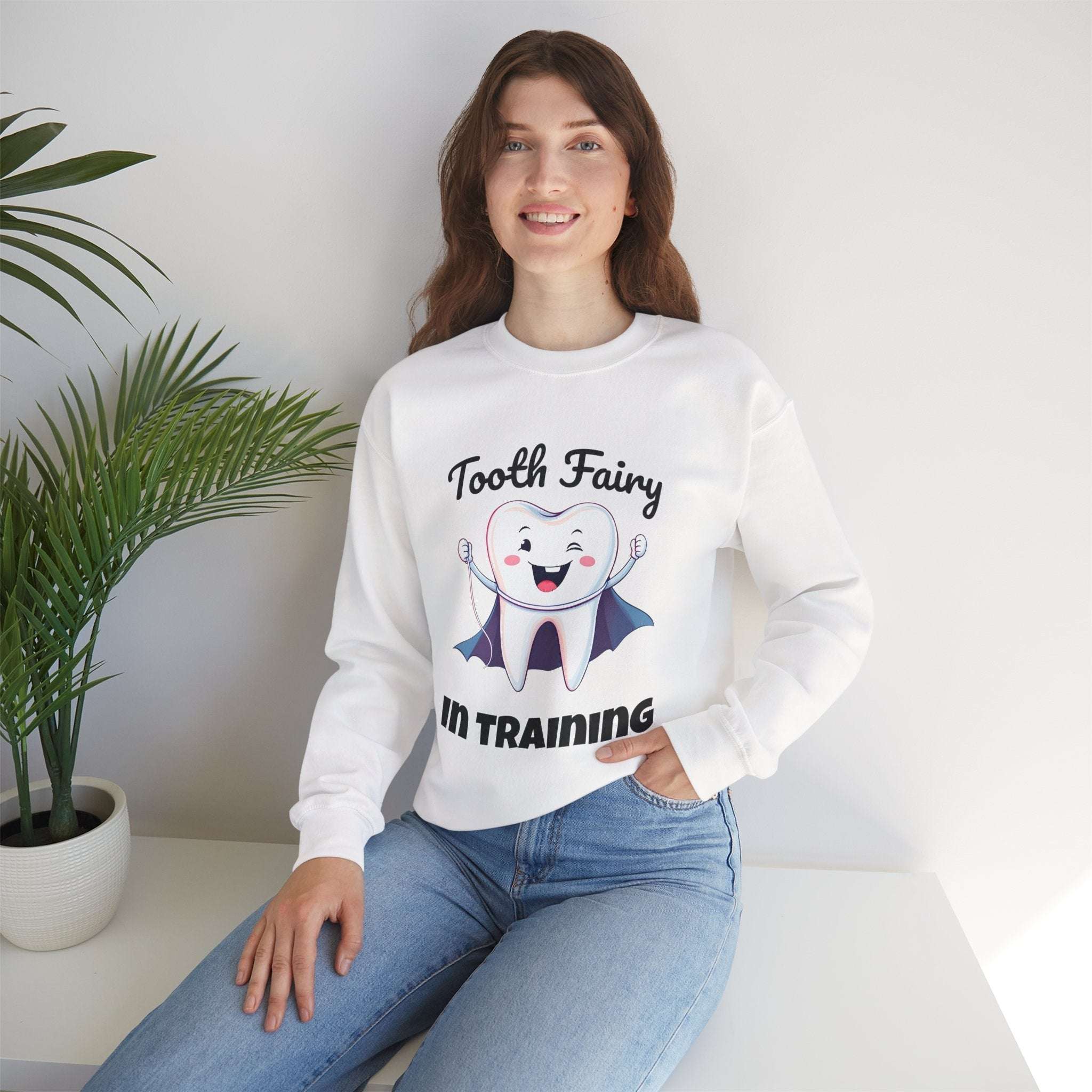 Tooth Fairy Sweatshirt - Fun Gift for Dentist Humor, Ideal for Halloween, Birthdays, Cozy Wear, Family Activities Product vendor