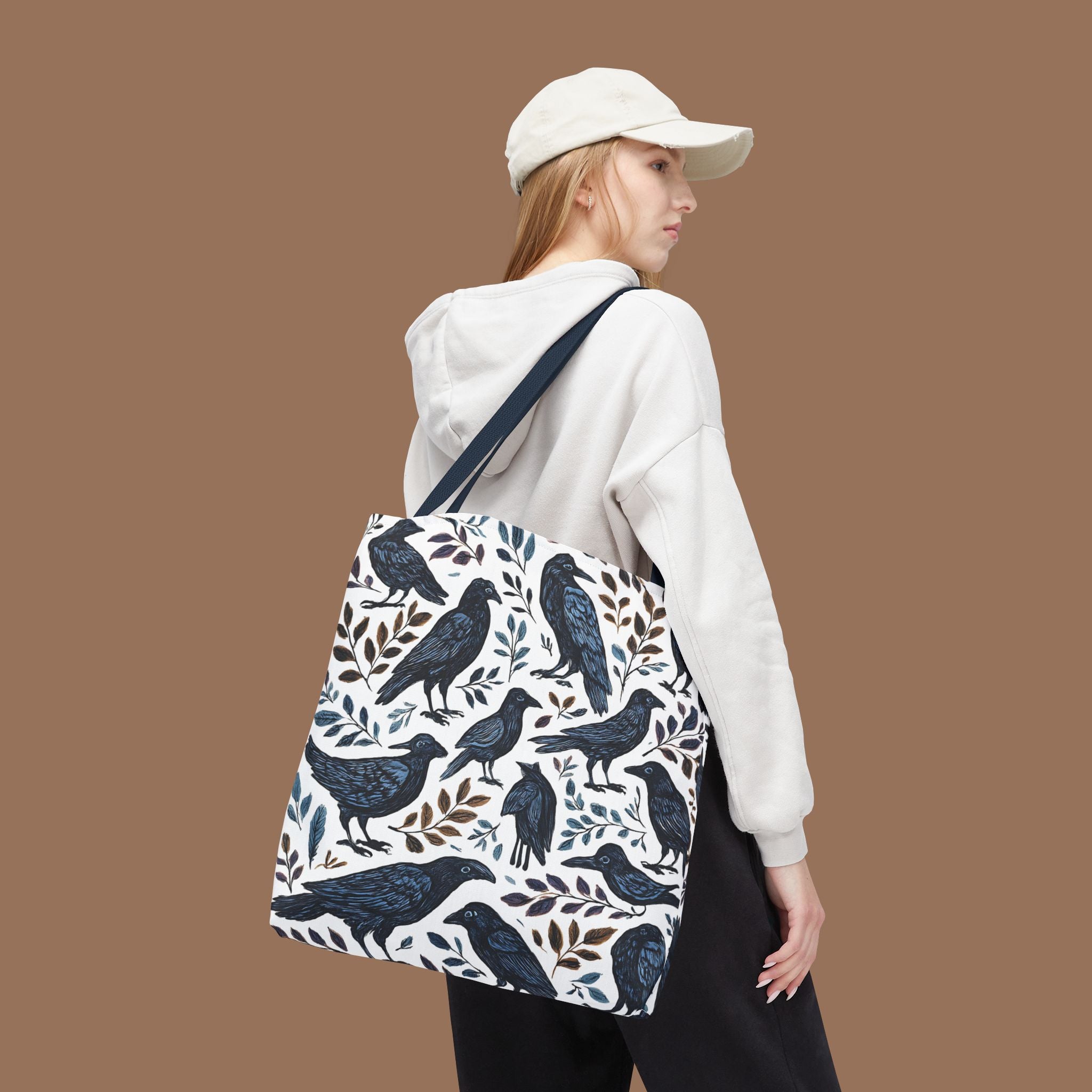 Nature-Inspired Tote Bag, Eco-Friendly Bag for Shopping, Beach, Travel, Gift for Bird Lovers, Floral Print Bag, Versatile Everyday Carry - YOUSTOMIZE