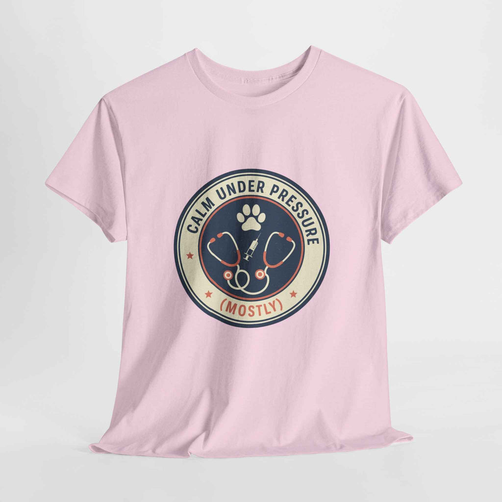 Calm Under Pressure" Vet Tech T-Shirt | Vintage Animal Care Design
