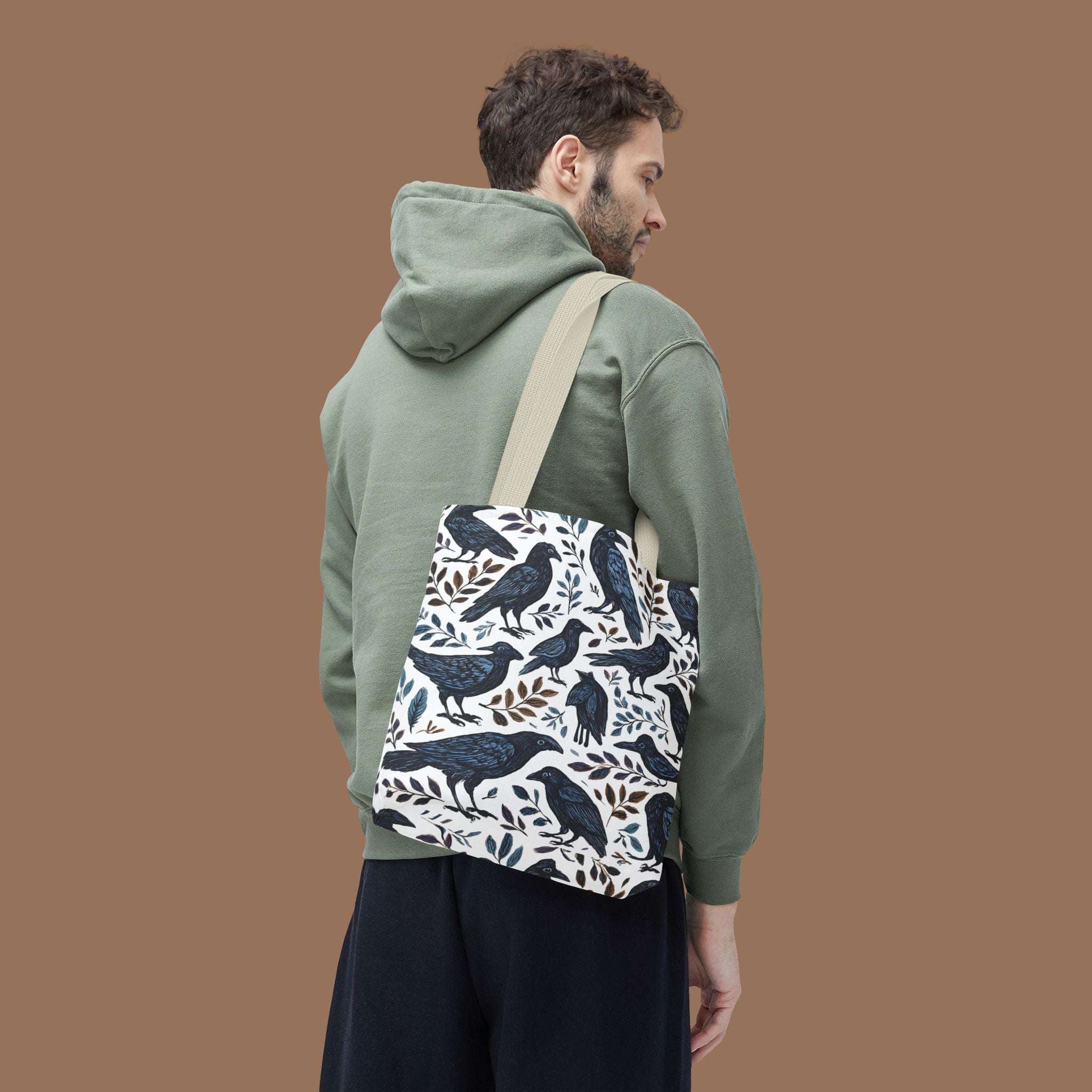 Nature-Inspired Tote Bag, Eco-Friendly Bag for Shopping, Beach, Travel, Gift for Bird Lovers, Floral Print Bag, Versatile Everyday Carry - YOUSTOMIZE