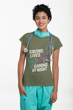 Gaming by Night Unisex T-Shirt | Perfect for Gamers, Medical Professionals, Casual Wear, Gift, Birthday Product vendor