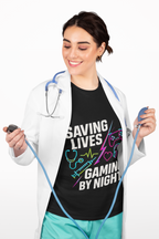 Gaming by Night Unisex T-Shirt | Perfect for Gamers, Medical Professionals, Casual Wear, Gift, Birthday Product vendor