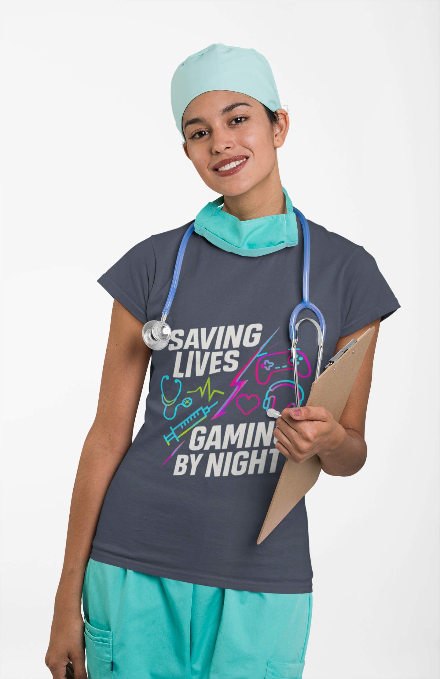 Gaming by Night Unisex T-Shirt | Perfect for Gamers, Medical Professionals, Casual Wear, Gift, Birthday Product vendor