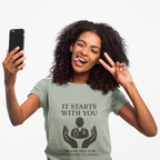 Inspirational Healthcare T-Shirt, Thank You for Choosing to Heal Shirt – Nurse Appreciation Gift – Doctor Gratitude T-shirt – It Starts With You – Minimalist Medical Design Product vendor