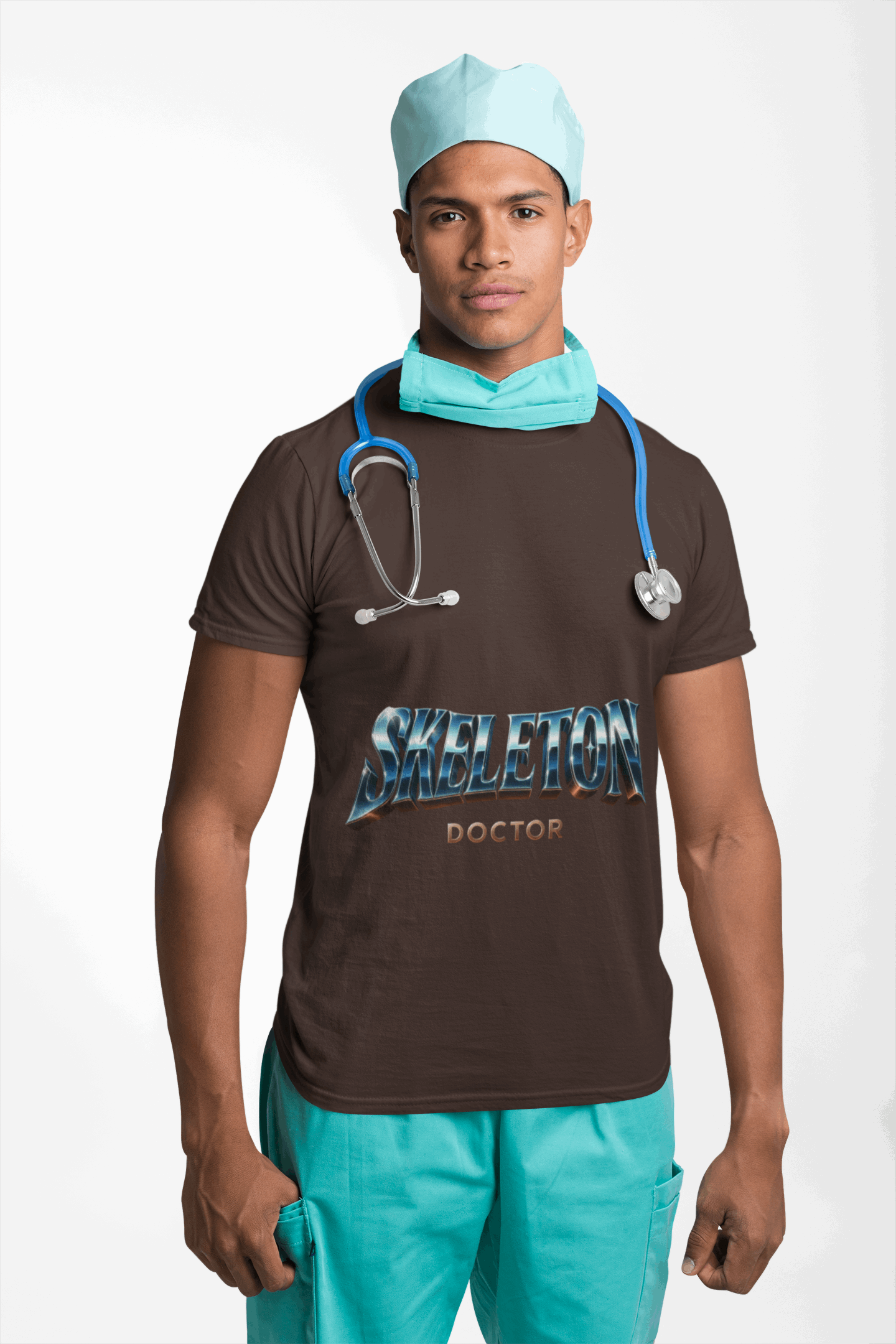 Skeleton Doctor Unisex Softstyle T-Shirt | Fun Halloween Tee, Cute Gift for Medical Professionals, Skeleton Shirt, Spooky Product vendor