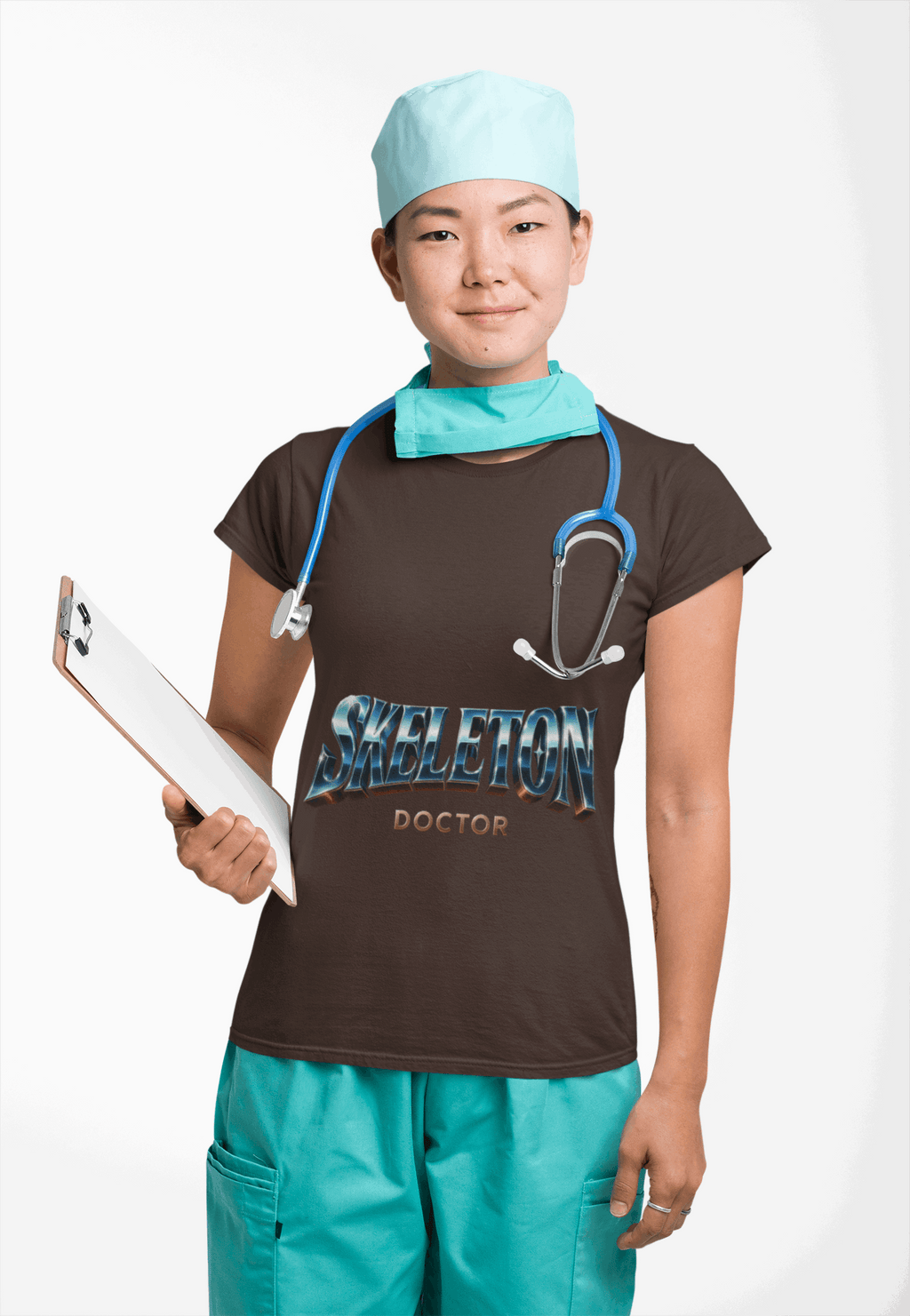 Skeleton Doctor Unisex Softstyle T-Shirt | Fun Halloween Tee, Cute Gift for Medical Professionals, Skeleton Shirt, Spooky Product vendor