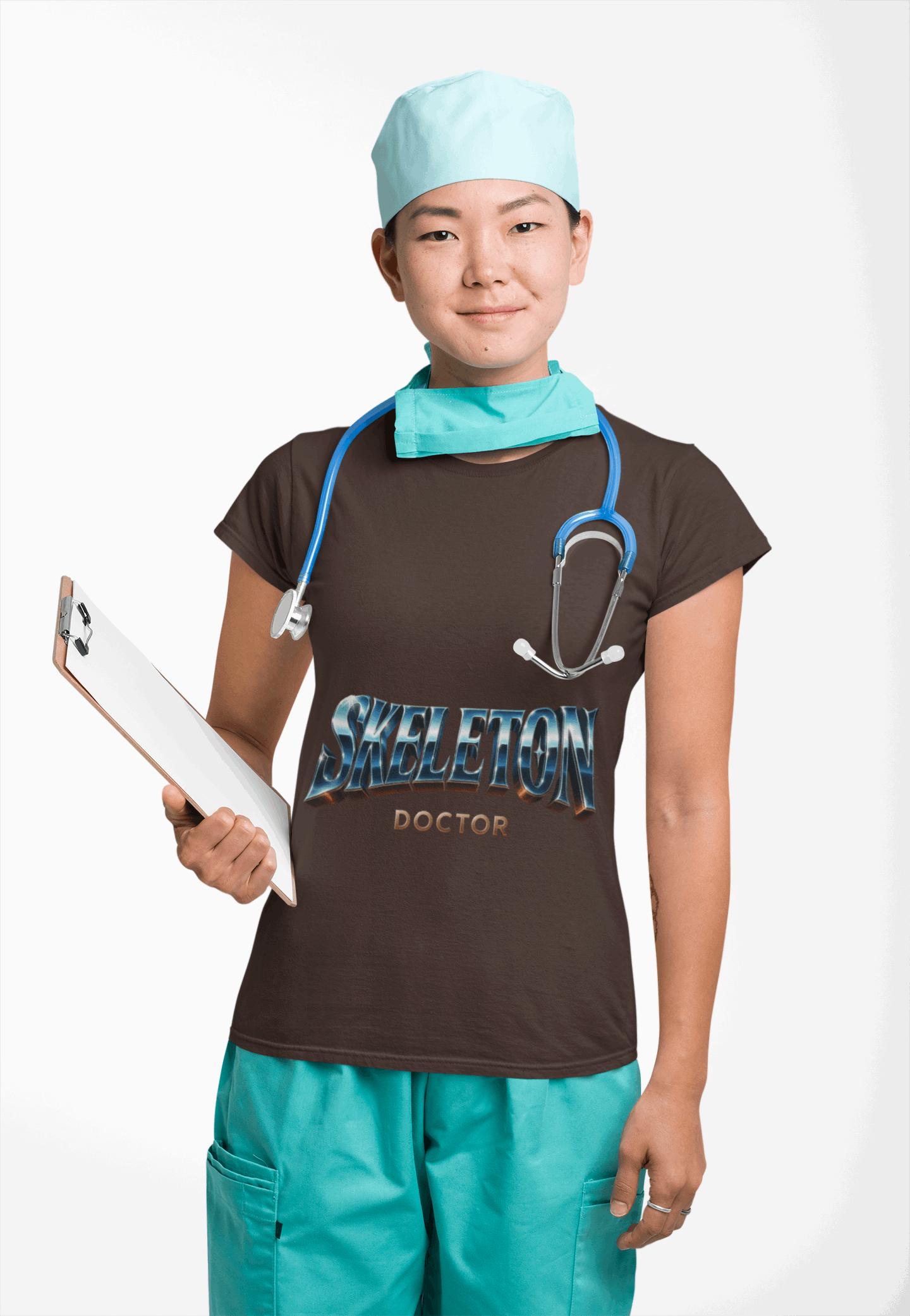 Skeleton Doctor Unisex Softstyle T-Shirt | Fun Halloween Tee, Cute Gift for Medical Professionals, Skeleton Shirt, Spooky Product vendor