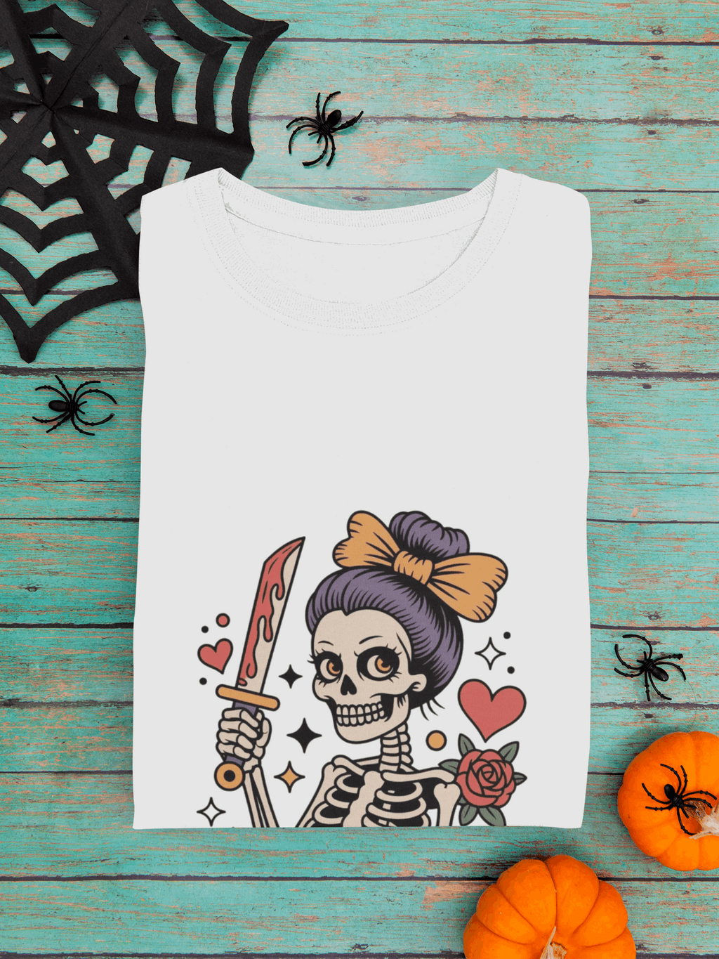 Level Up Skeleton Graphic Unisex Softstyle T-Shirt, Cute Halloween Tee, Gift for Gamers, Spooky Season Apparel, Goth Fashion Product vendor