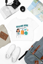 Travel-Inspired Healthcare T-Shirt, Best Doctor Gift, Travel Nurse Apparel, Healing Here Tee, Unisex Graphic Shirt, Vacation Outfit Product vendor