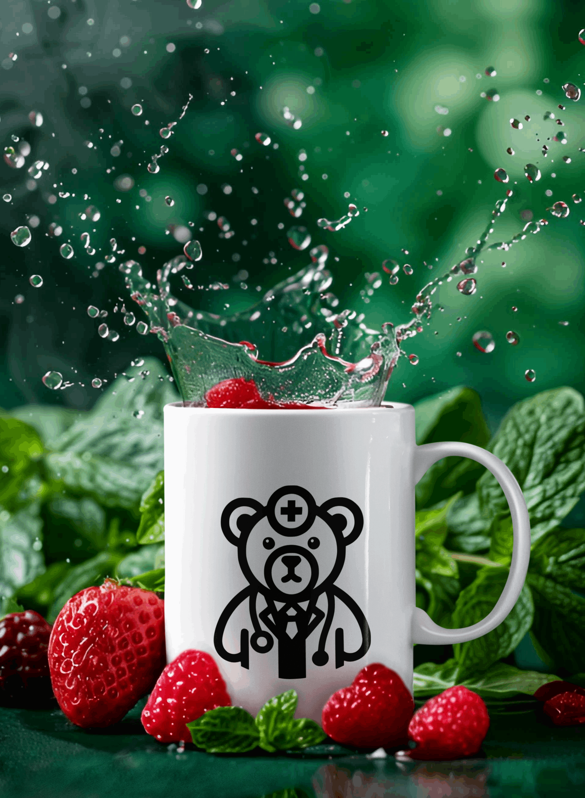 Cute Bear Design Ceramic Mug | Gift for Coffee Lovers, Personalized Mug, Animal Lover Gift, Cute Coffee Cup, Home Decor - YOUSTOMIZE