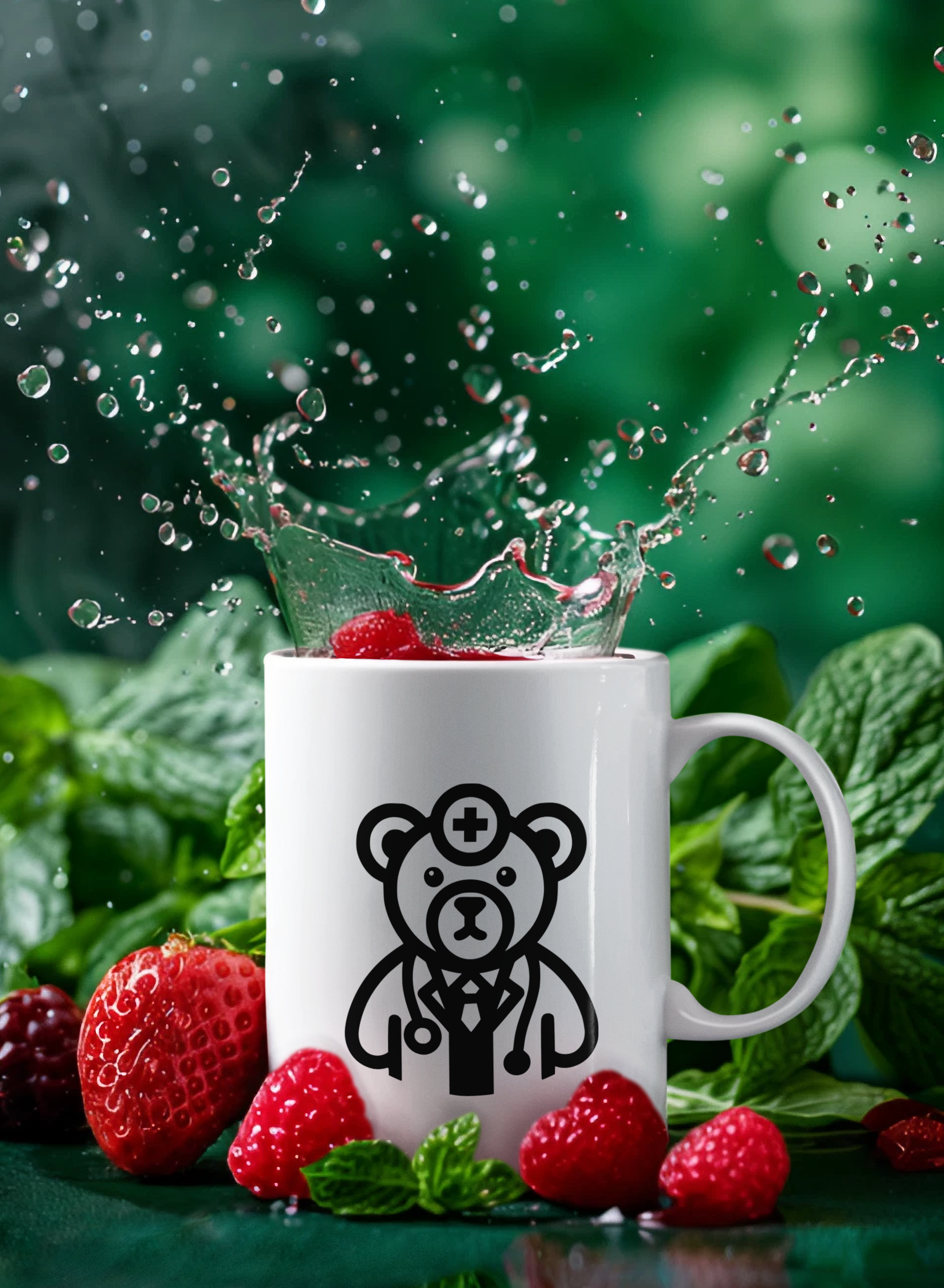 Cute Bear Design Ceramic Mug | Gift for Coffee Lovers, Personalized Mug, Animal Lover Gift, Cute Coffee Cup, Home Decor
