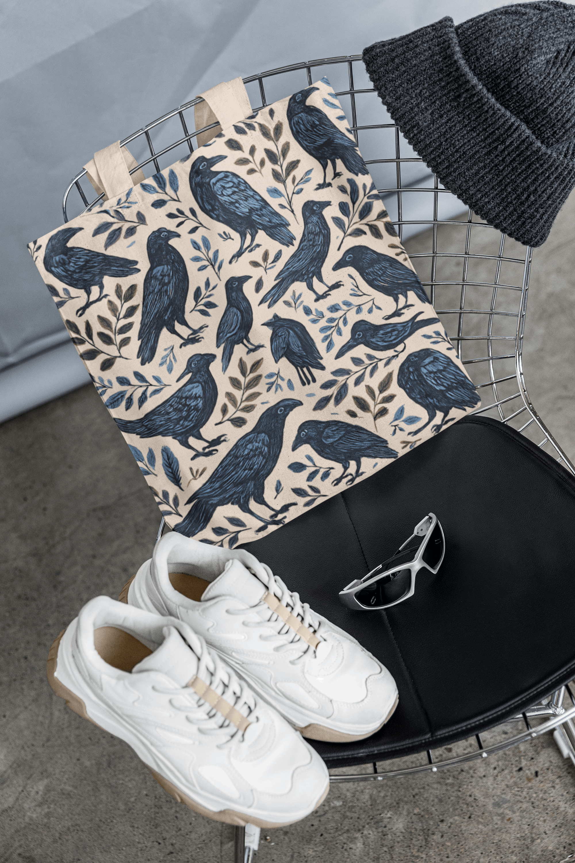 Nature-Inspired Tote Bag, Eco-Friendly Bag for Shopping, Beach, Travel, Gift for Bird Lovers, Floral Print Bag, Versatile Everyday Carry - YOUSTOMIZE