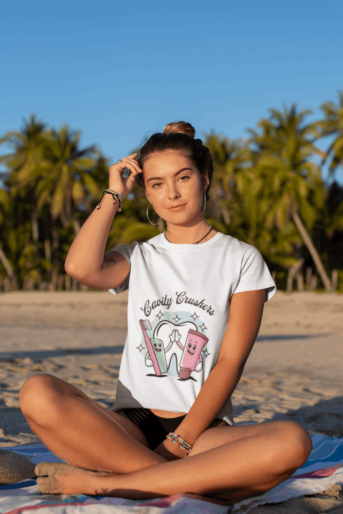 Cavity Crushers Tee - Fun Unisex Cotton Shirt, Perfect for Kids, Dentist Visits, Gifts, Birthdays, and Smiles! - YOUSTOMIZE