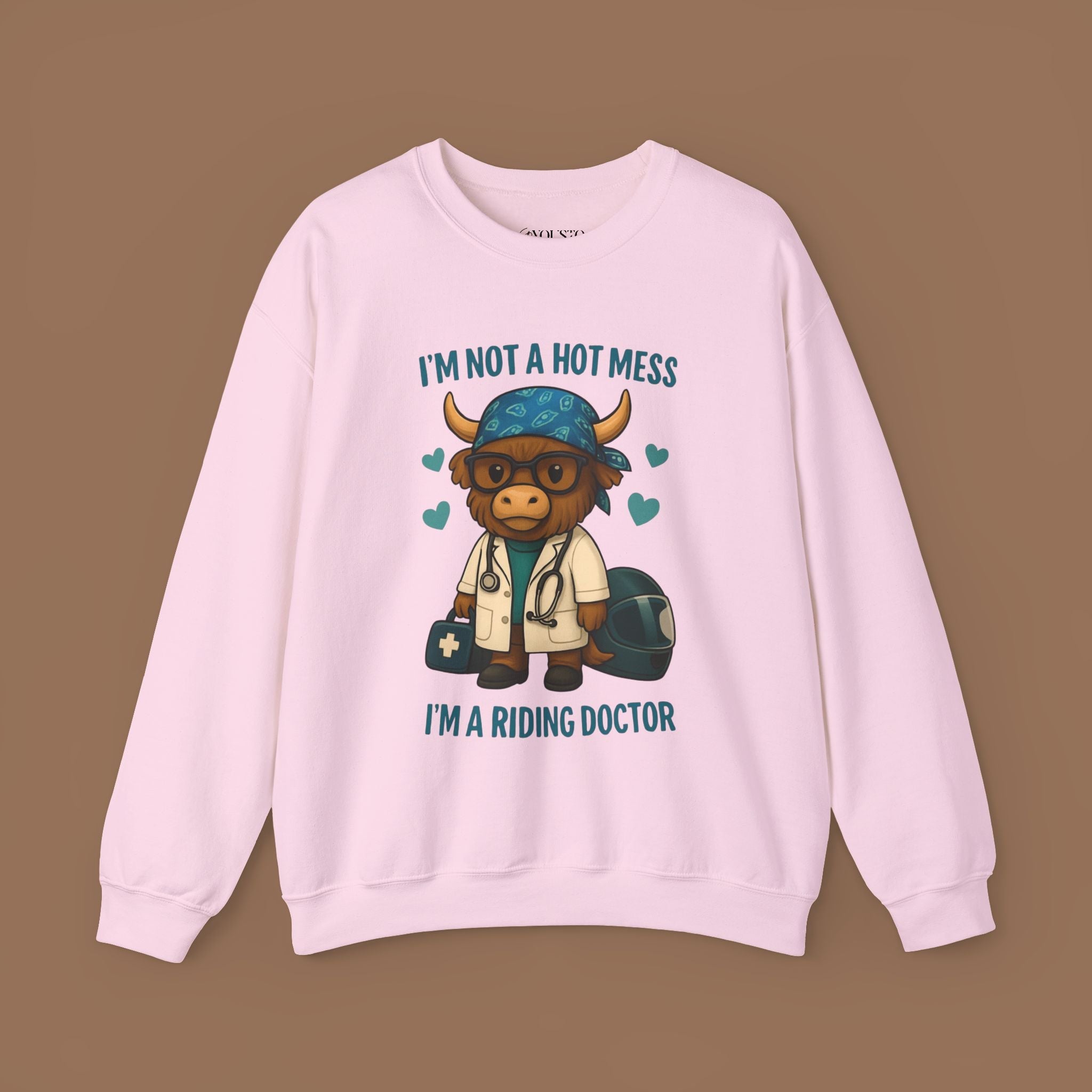 Funny Riding Doctor Sweatshirt, Unisex Crewneck, Gift for Vet Lovers, Animal Lover Apparel, Cozy Casual Wear Product vendor