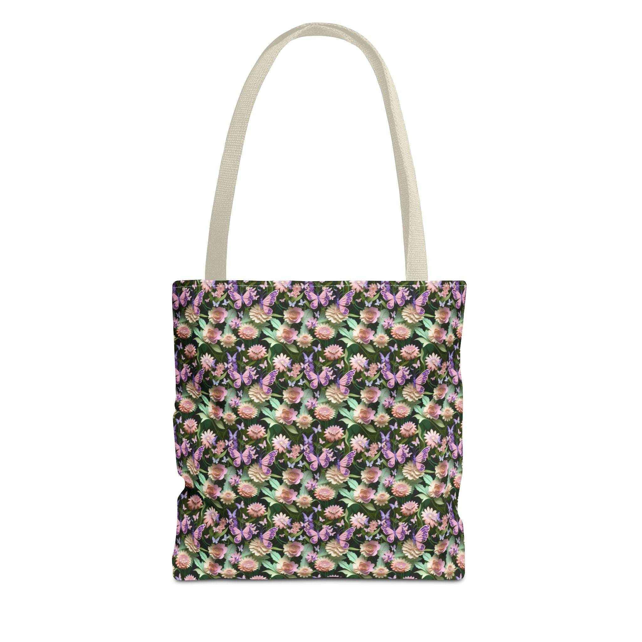 Floral Pattern Tote Bag - Stylish Eco-Friendly Accessory for Everyday Use