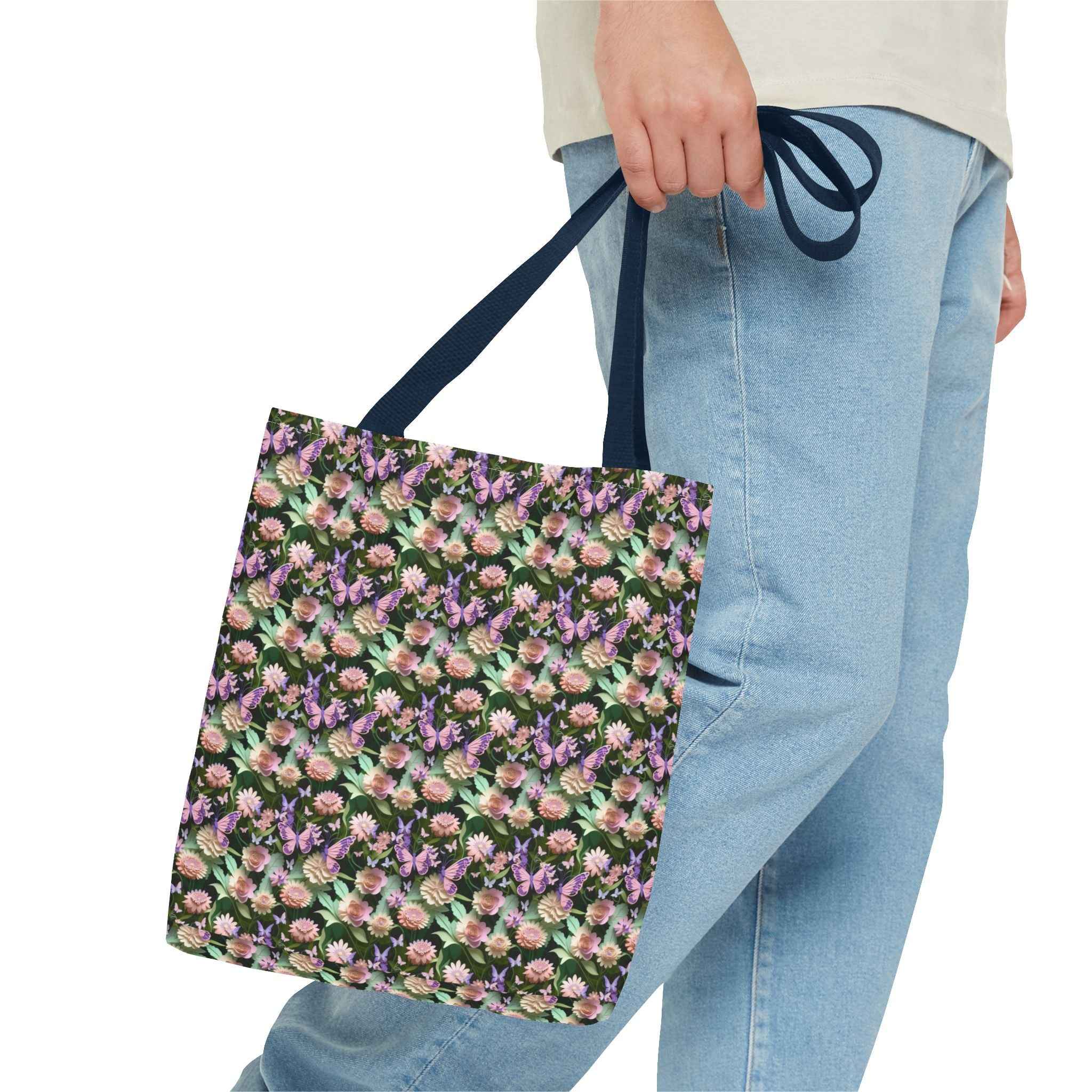 Floral Pattern Tote Bag - Stylish Eco-Friendly Accessory for Everyday Use