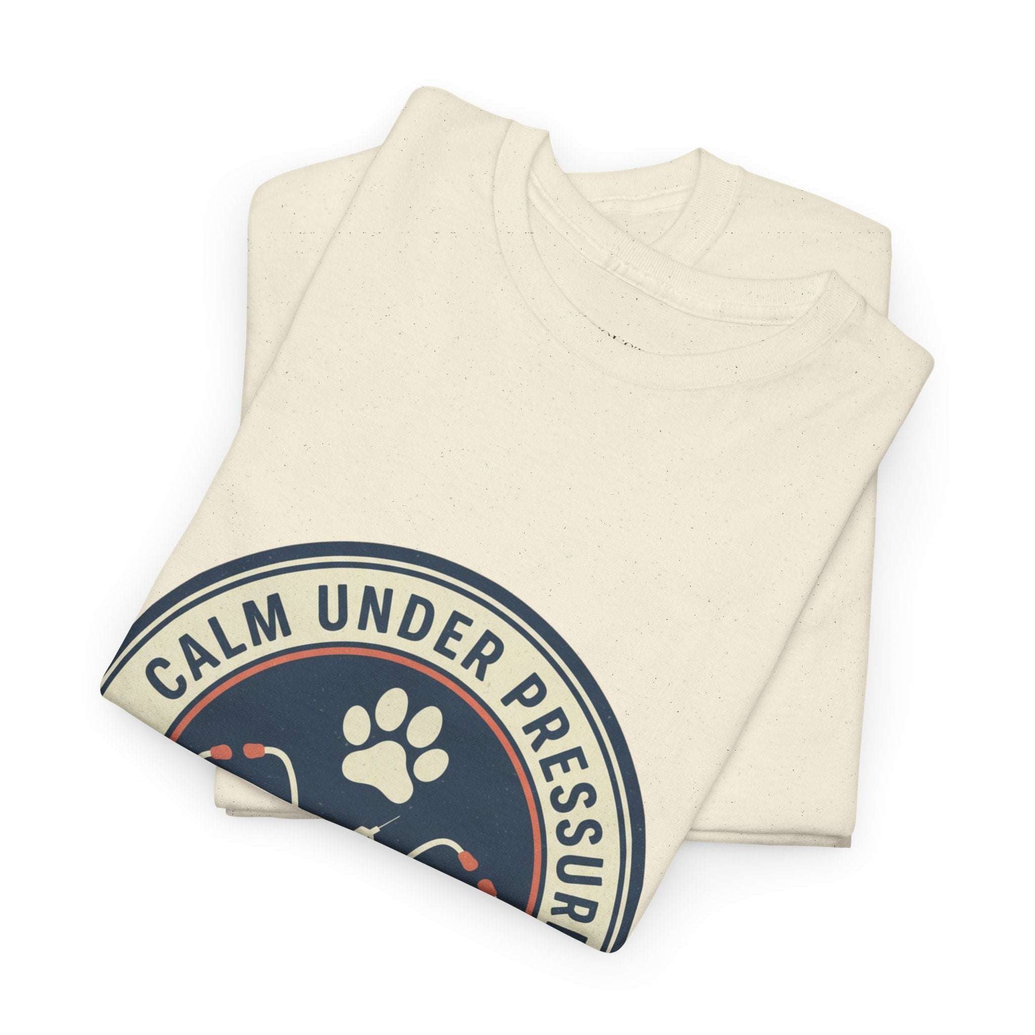 Calm Under Pressure" Vet Tech T-Shirt | Vintage Animal Care Design