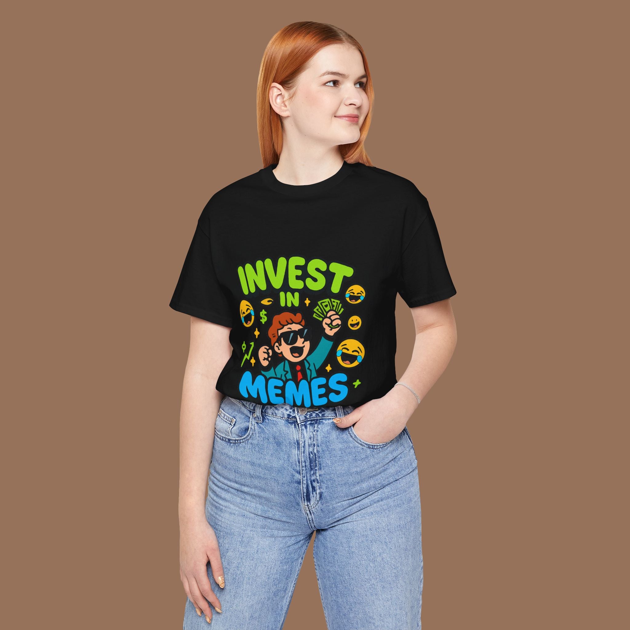 Meme Unisex Tee - Invest in Memes, Funny Shirt - YOUSTOMIZE