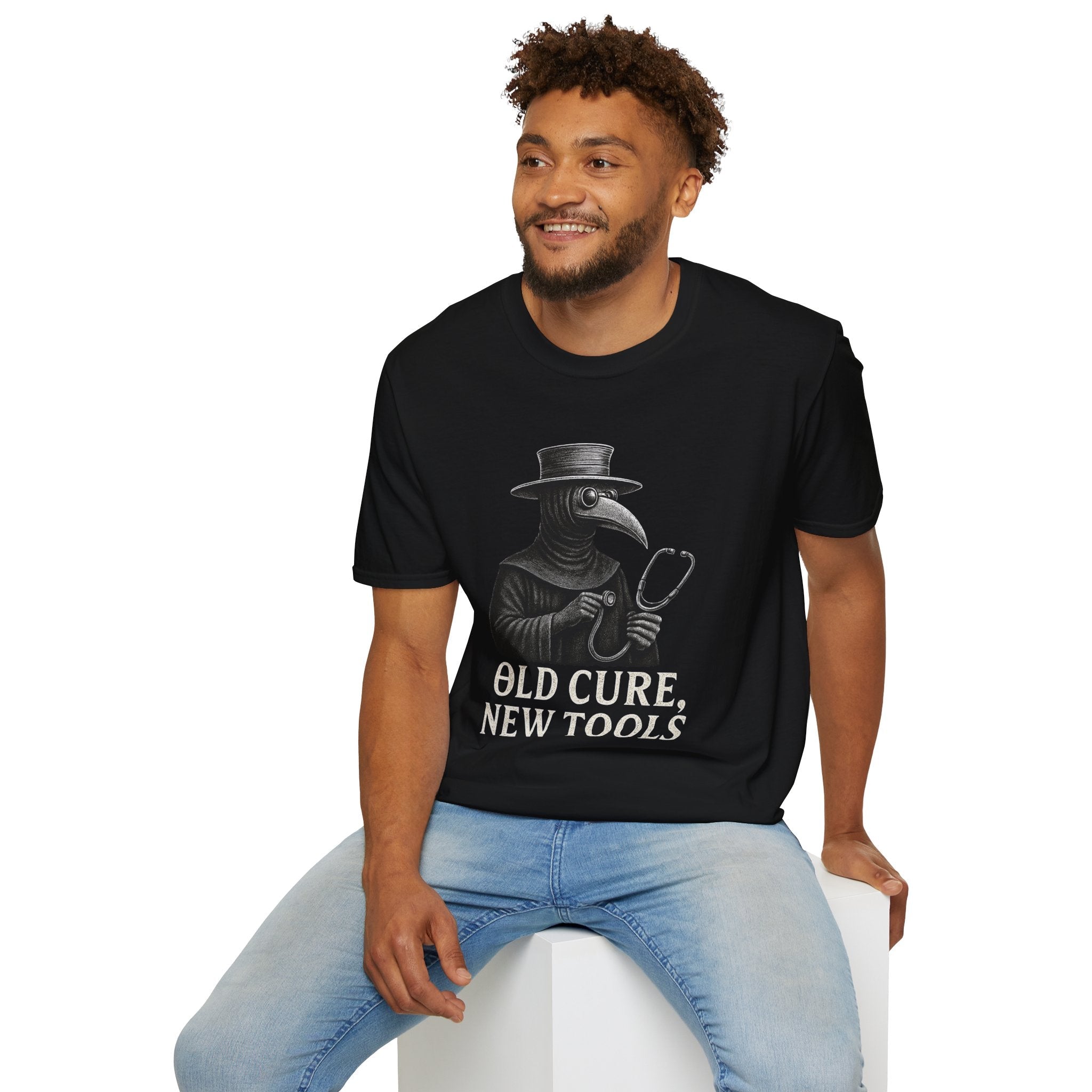 Vintage Plague Doctor T-Shirt - Funny Graphic Tee for Medical Professionals and Halloween Costume - Unisex Casual Wear Product vendor