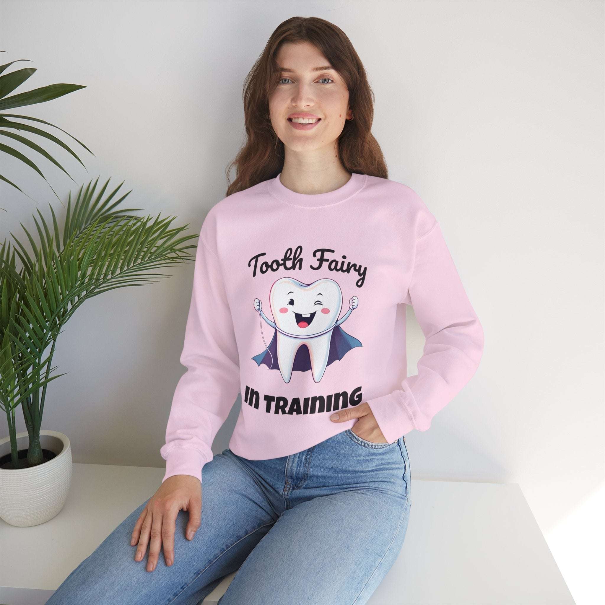 Tooth Fairy Sweatshirt - Fun Gift for Dentist Humor, Ideal for Halloween, Birthdays, Cozy Wear, Family Activities Product vendor