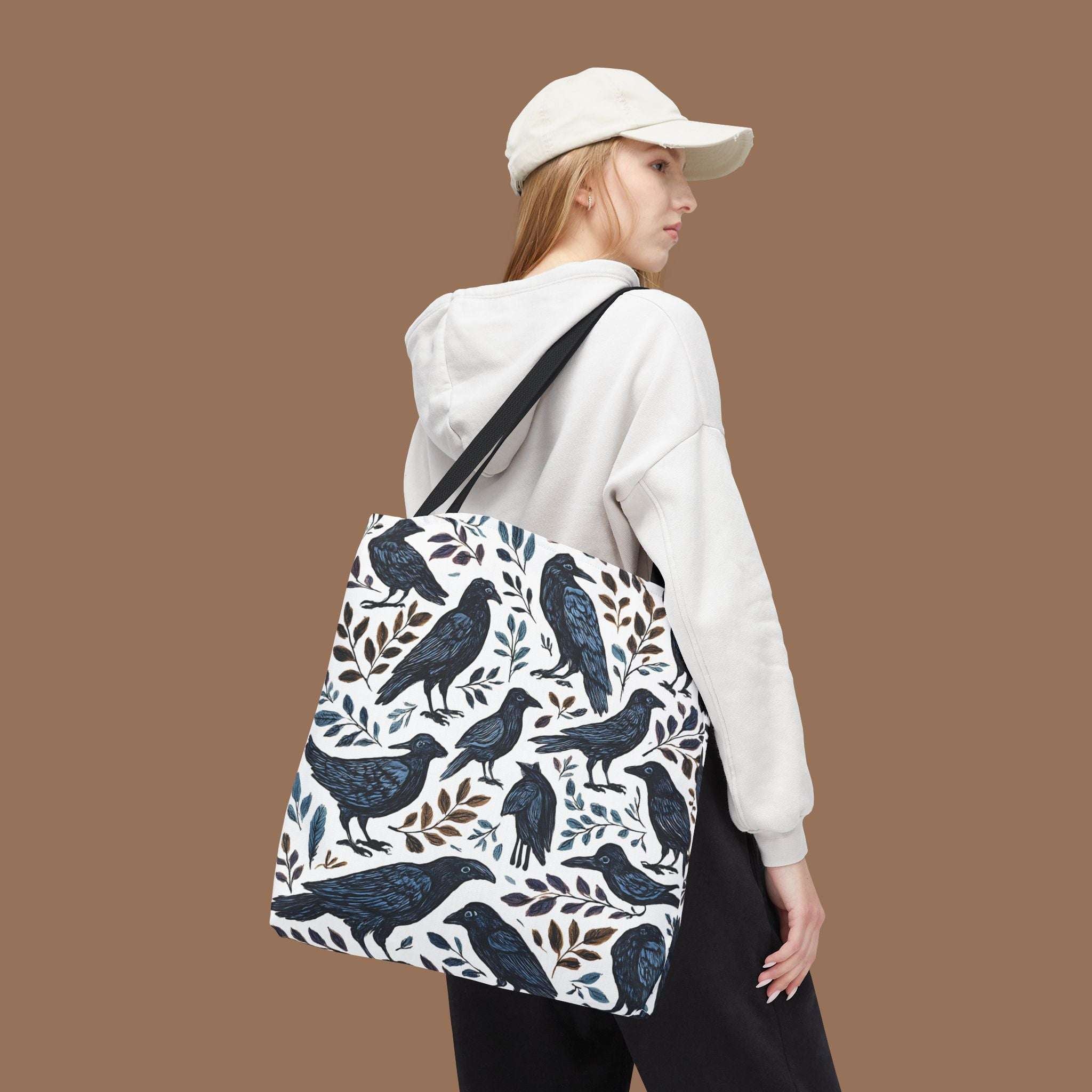 Nature-Inspired Tote Bag, Eco-Friendly Bag for Shopping, Beach, Travel, Gift for Bird Lovers, Floral Print Bag, Versatile Everyday Carry - YOUSTOMIZE